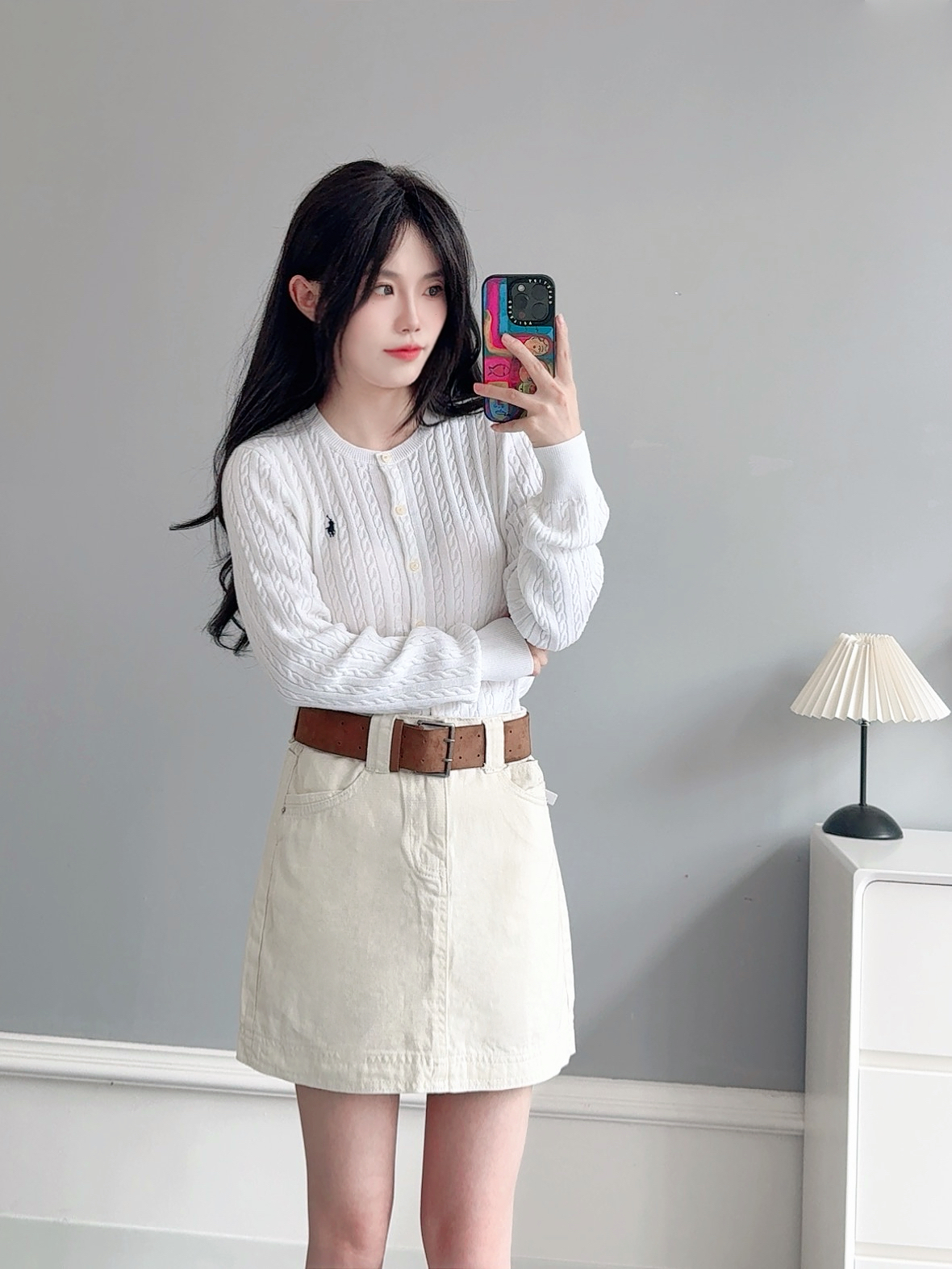 ラルフローレン公式旗艦店 ニット クルーネック シンプルニットカーディガン セーター、ユニセックス