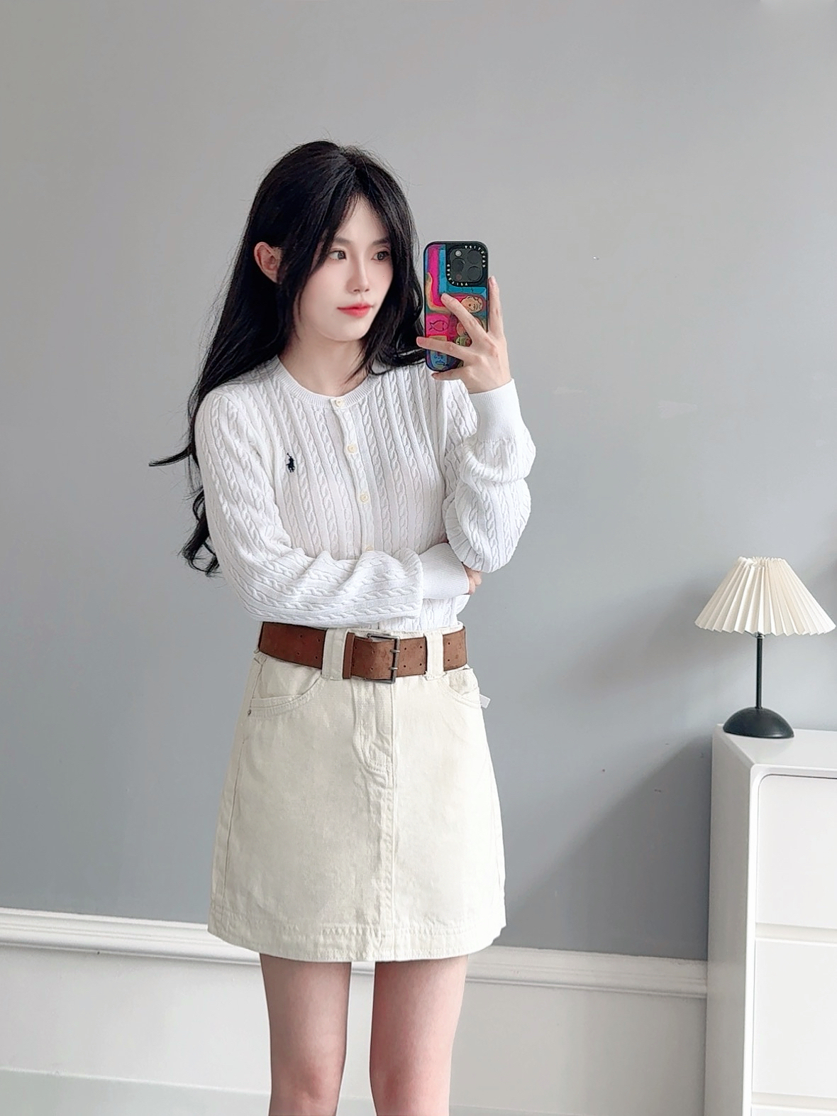 ラルフローレン公式旗艦店 ニット クルーネック シンプルニットカーディガン セーター、ユニセックス