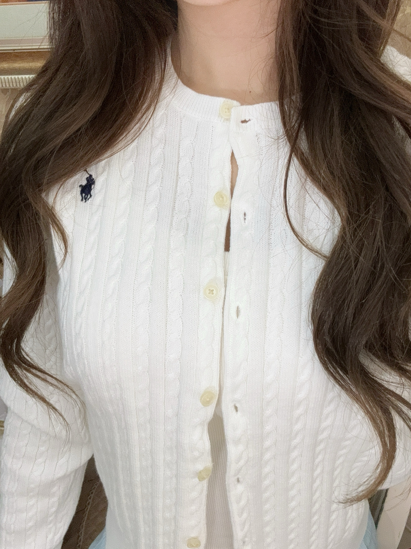 ラルフローレン公式旗艦店 ニット クルーネック シンプルニットカーディガン セーター、ユニセックス