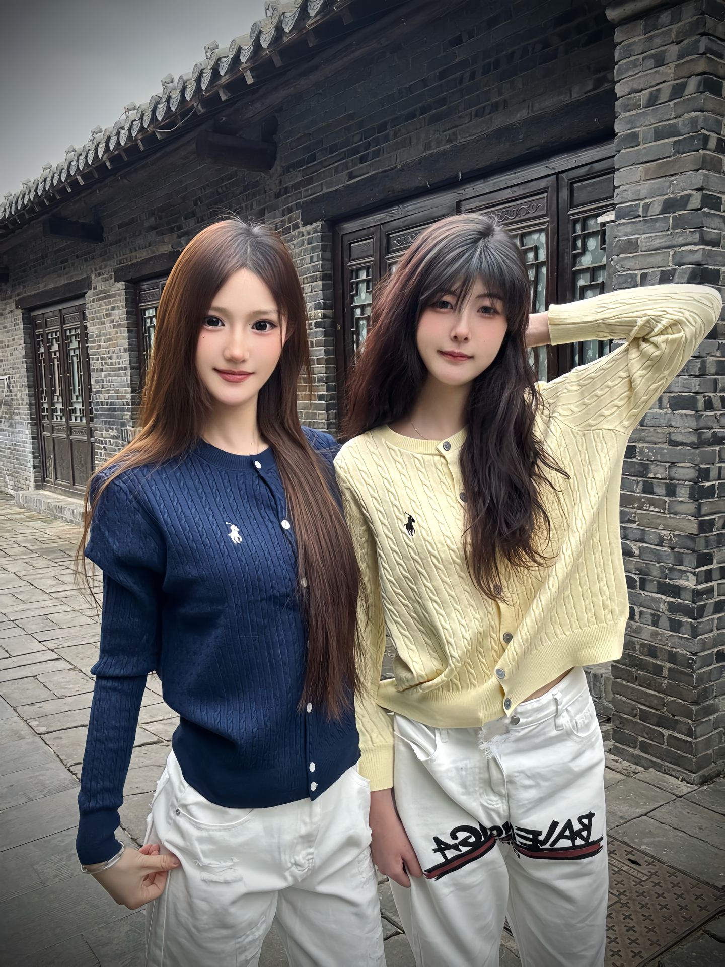 ラルフローレン公式旗艦店 ニット クルーネック シンプルニットカーディガン セーター、ユニセックス