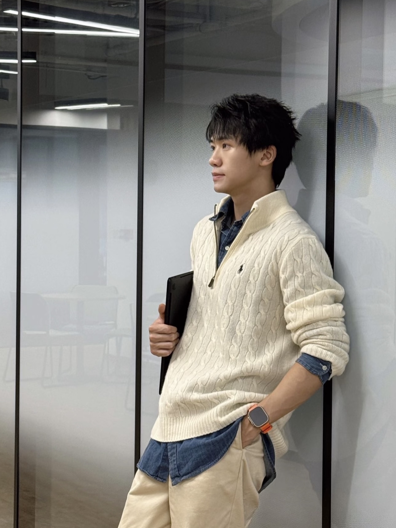 ラルフローレン公式フラッグシップストア FW25 ニット ハーフジップセーター、ユニセックス