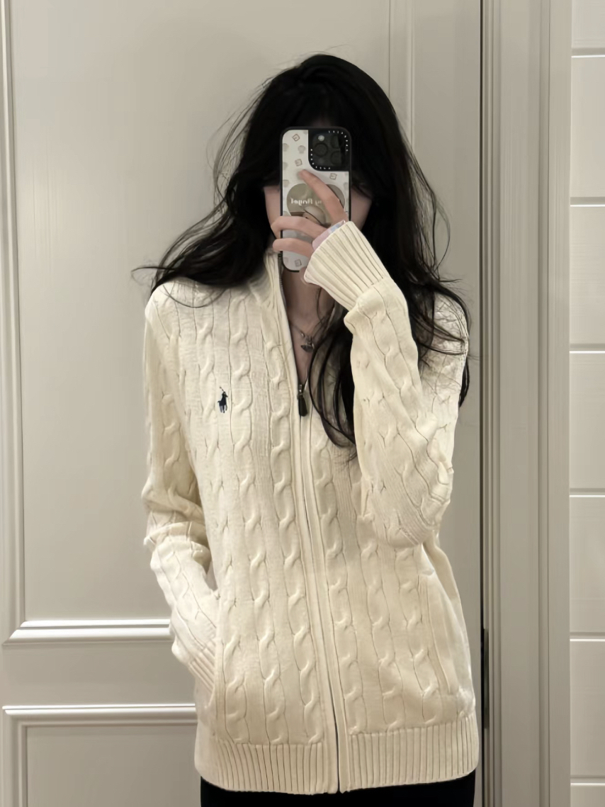 ラルフローレン公式フラッグシップストア FW25 ニット ハーフジップセーター、ユニセックス