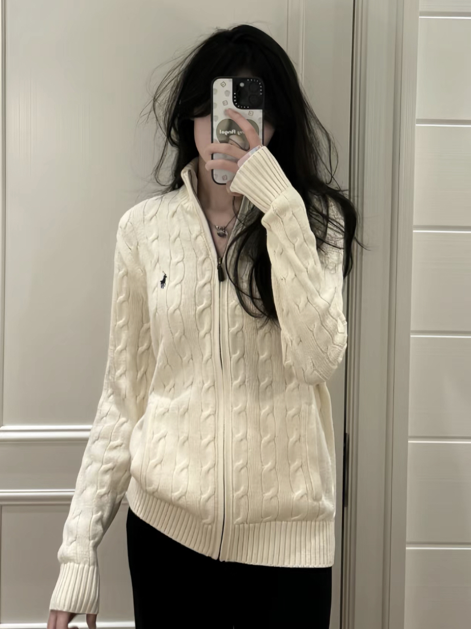 ラルフローレン公式フラッグシップストア FW25 ニット ハーフジップセーター、ユニセックス