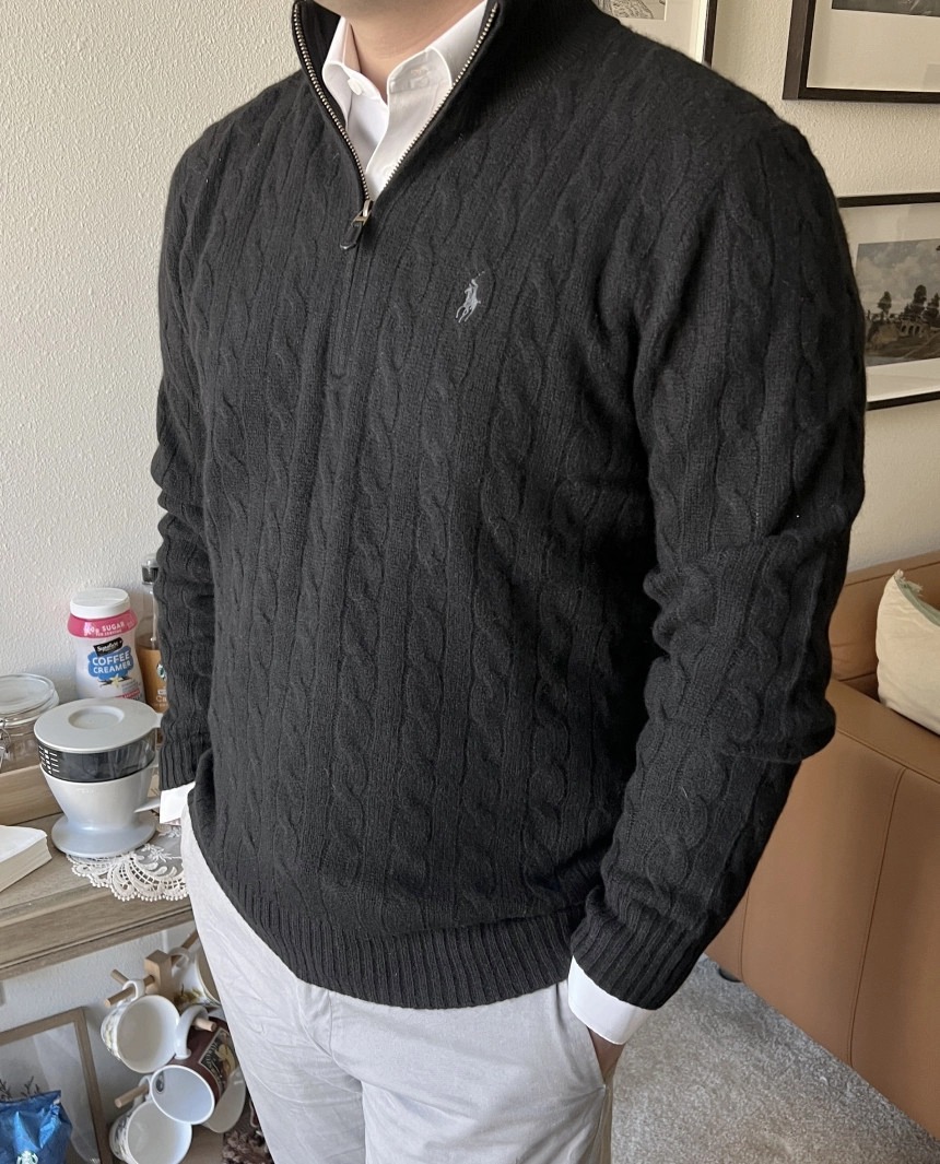 ラルフローレン公式フラッグシップストア FW25 ニット ハーフジップセーター、ユニセックス