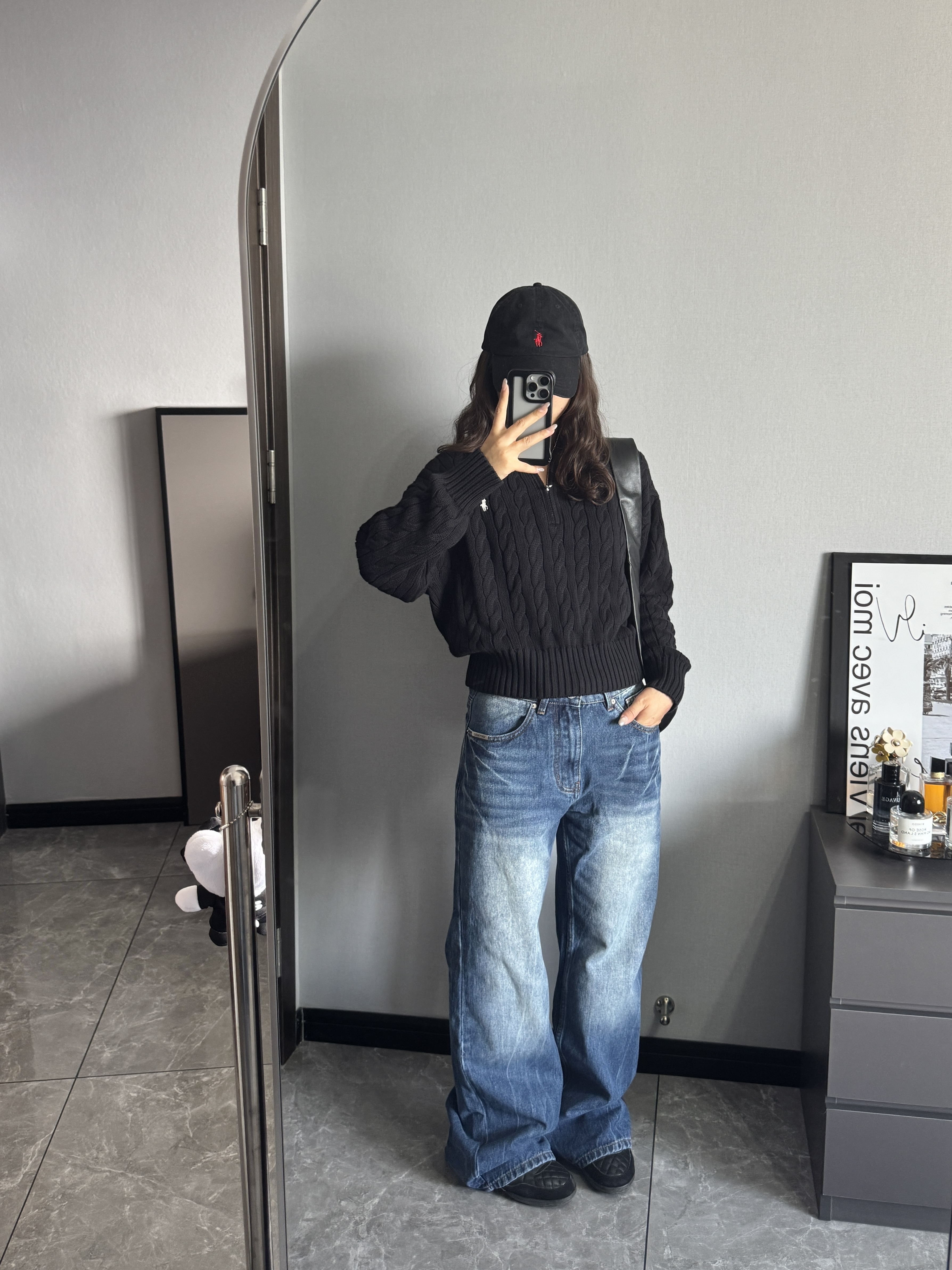 ラルフローレン公式フラッグシップストア FW25 ニット ハーフジップセーター、ユニセックス