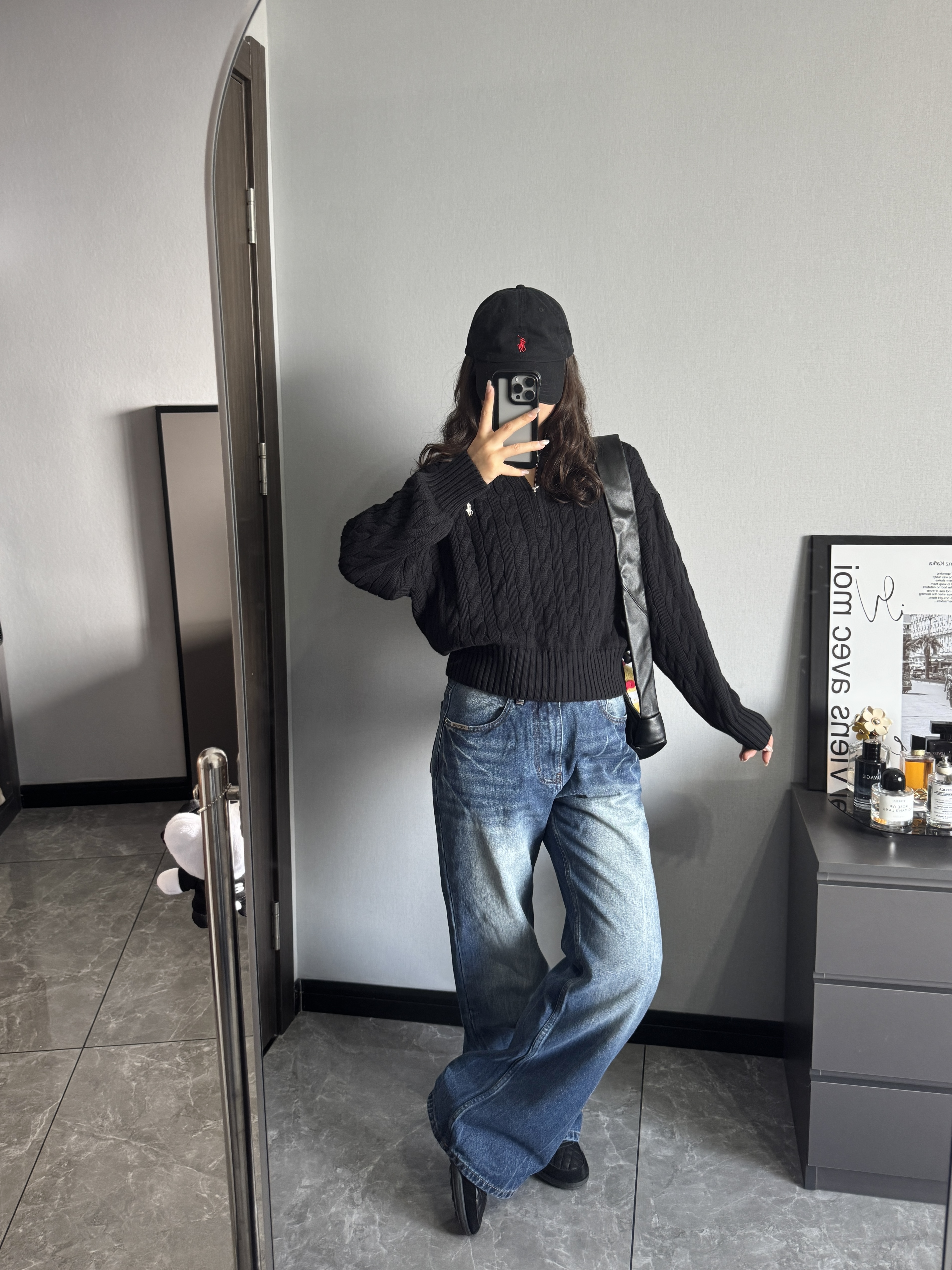 ラルフローレン公式フラッグシップストア FW25 ニット ハーフジップセーター、ユニセックス