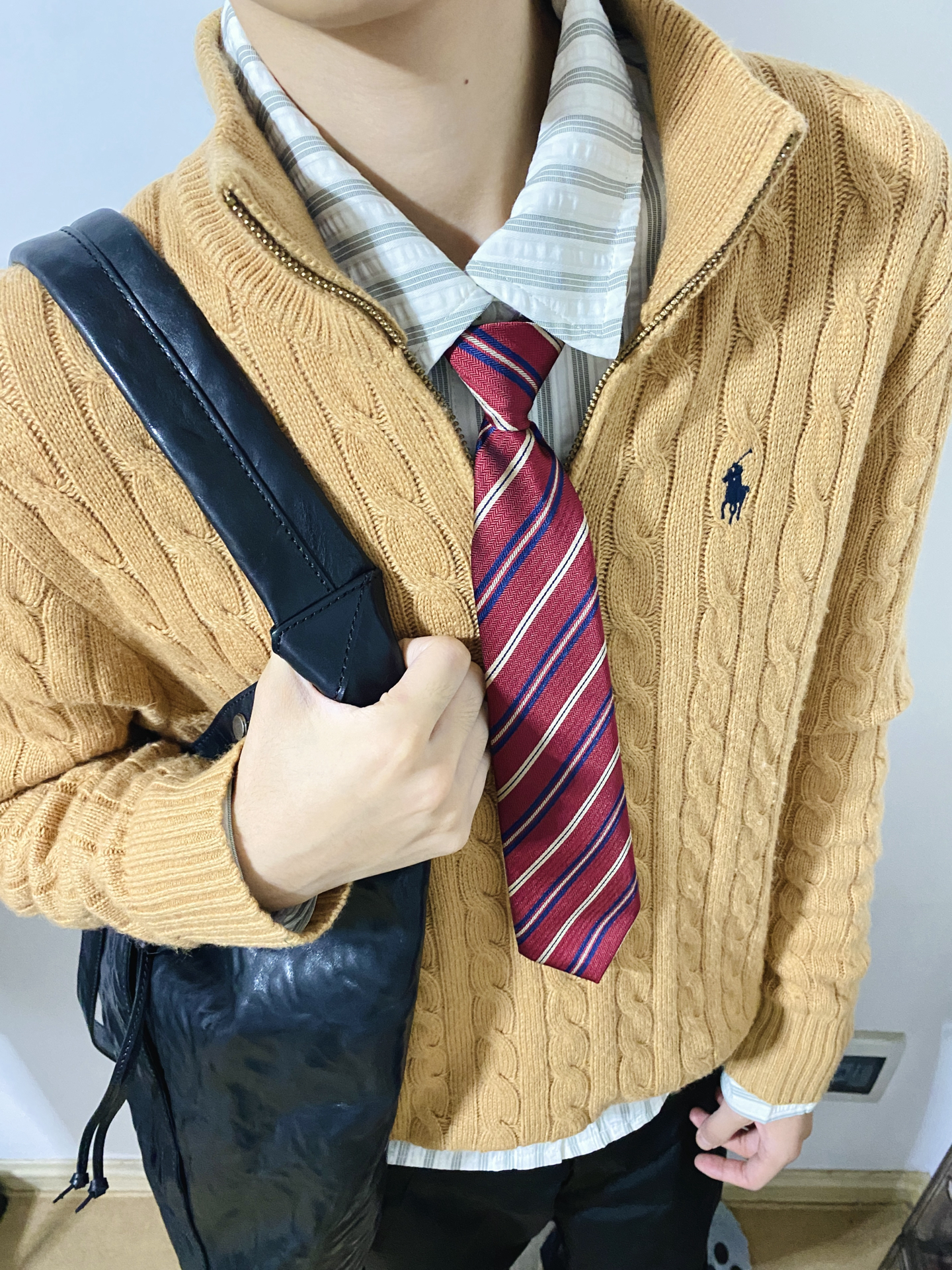 ラルフローレン公式フラッグシップストア FW25 ニット ハーフジップセーター、ユニセックス