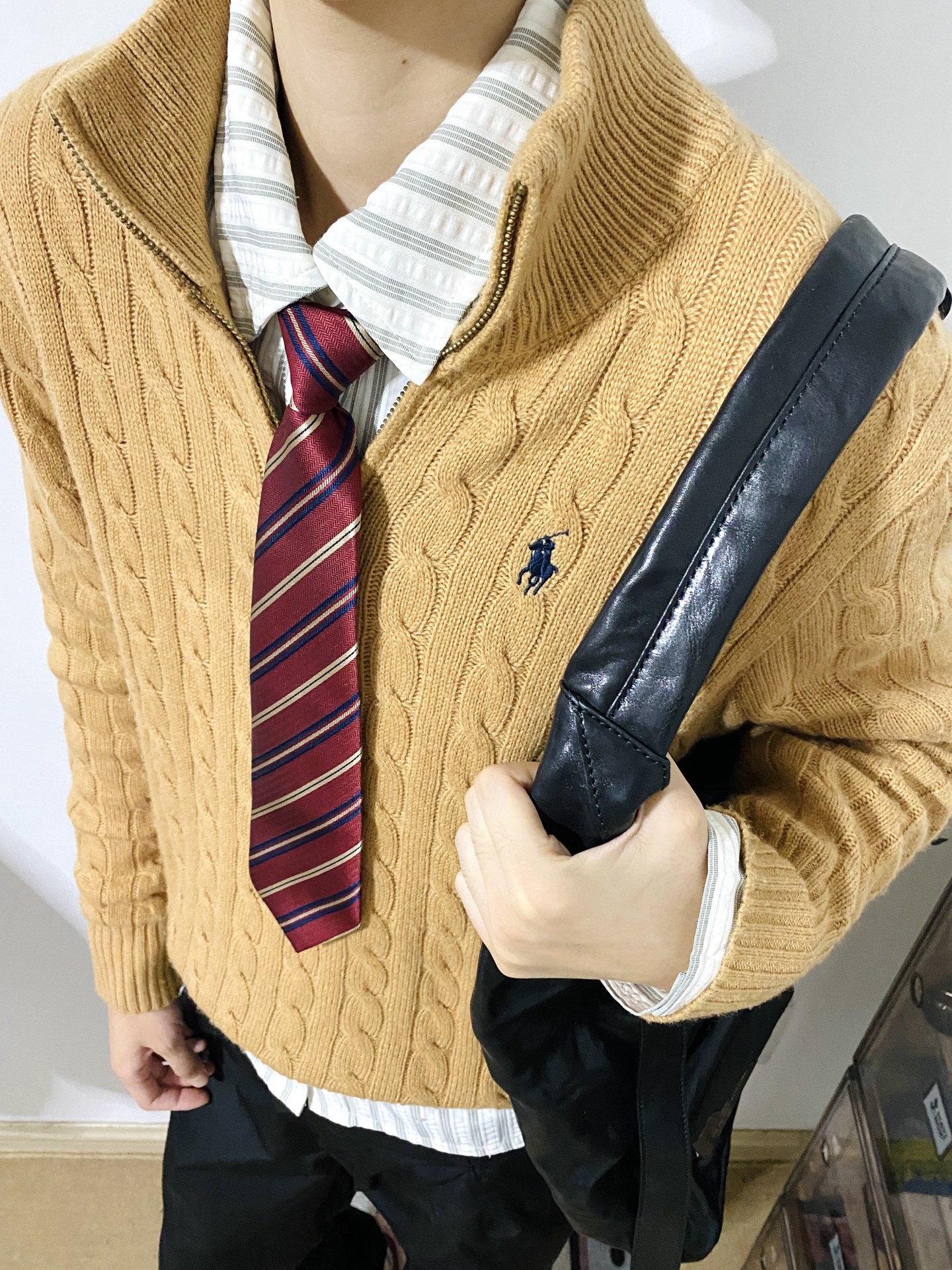 ラルフローレン公式フラッグシップストア FW25 ニット ハーフジップセーター、ユニセックス