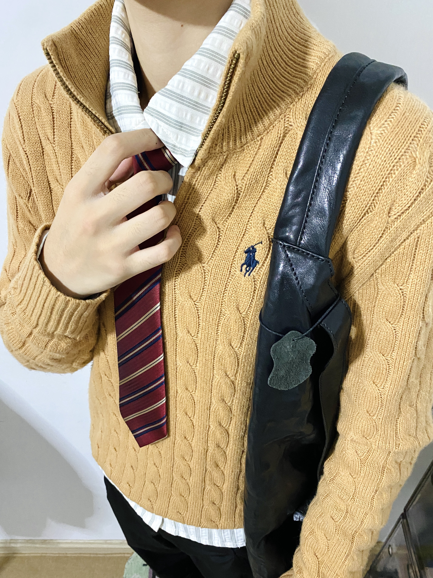 ラルフローレン公式フラッグシップストア FW25 ニット ハーフジップセーター、ユニセックス