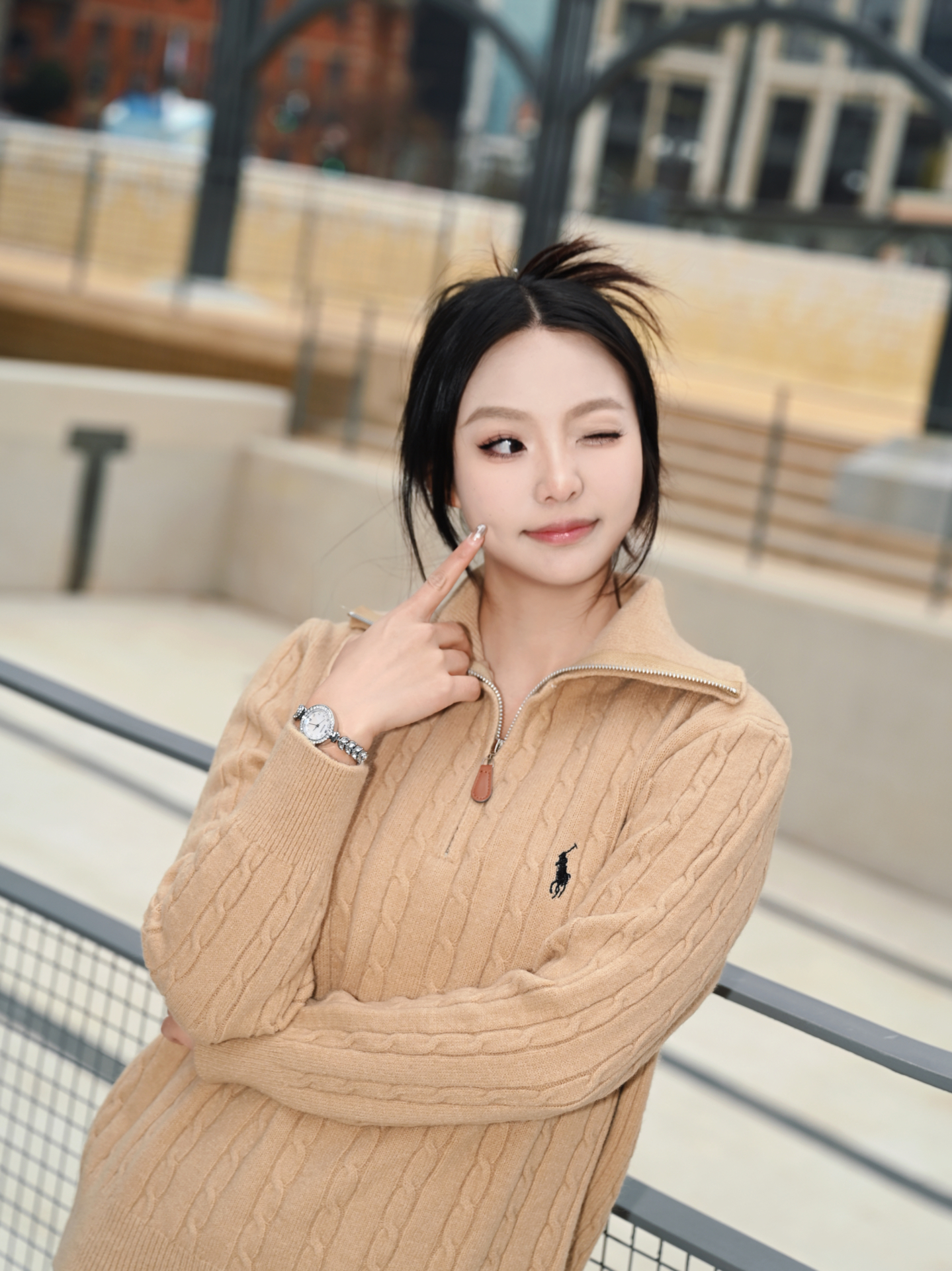 ラルフローレン公式フラッグシップストア FW25 ニット ハーフジップセーター、ユニセックス