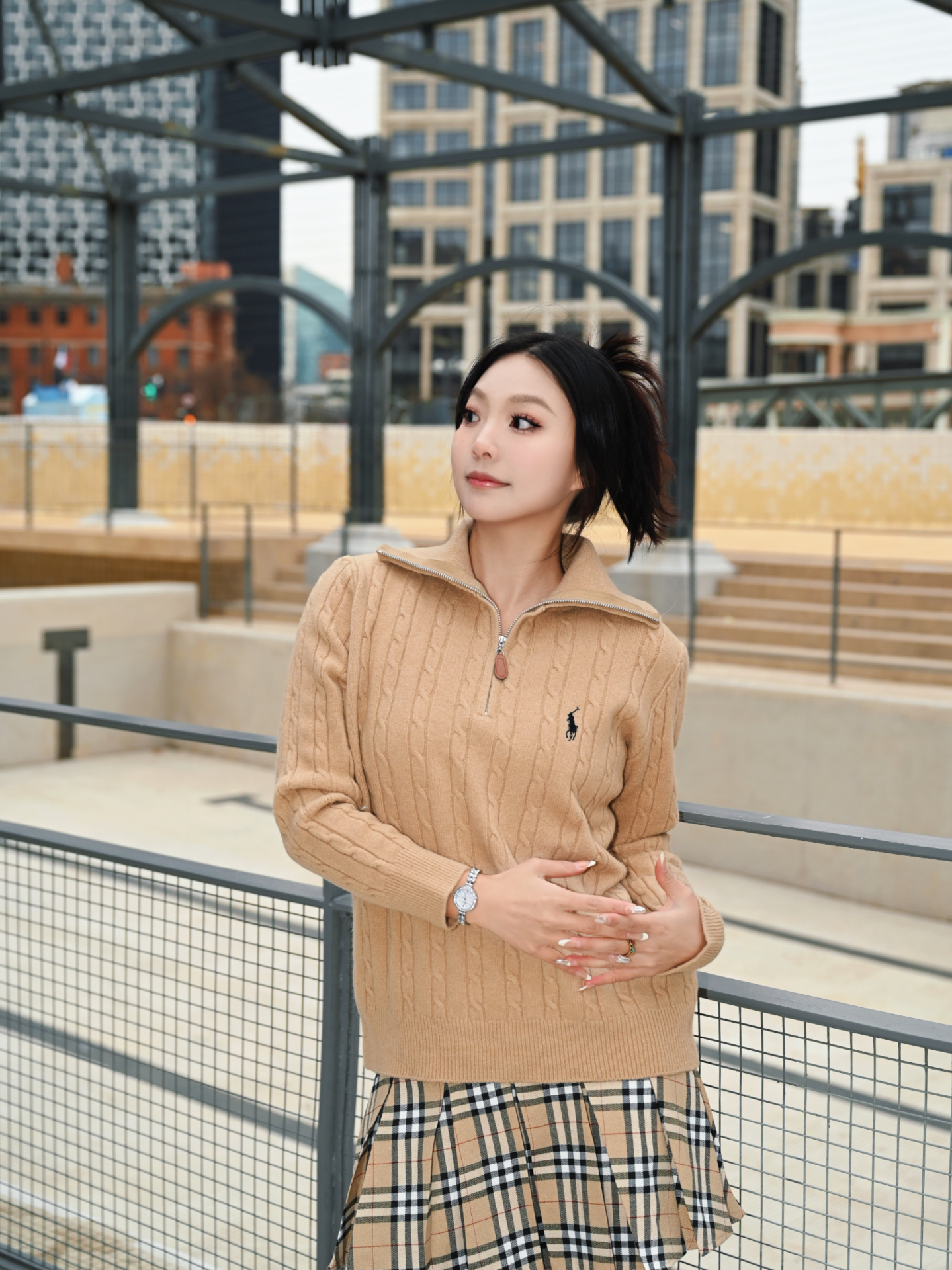 ラルフローレン公式フラッグシップストア FW25 ニット ハーフジップセーター、ユニセックス