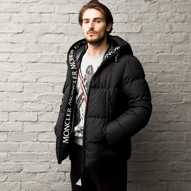 【ブラックフライデー目玉商品】ダウンジャケット ナイロン パーカー フード ロゴ MONTCLA モンクラ ブランド アウター ブルゾン