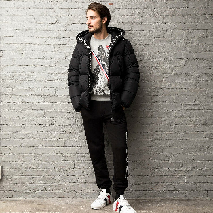 【ブラックフライデー目玉商品】ダウンジャケット ナイロン パーカー フード ロゴ MONTCLA モンクラ ブランド アウター ブルゾン