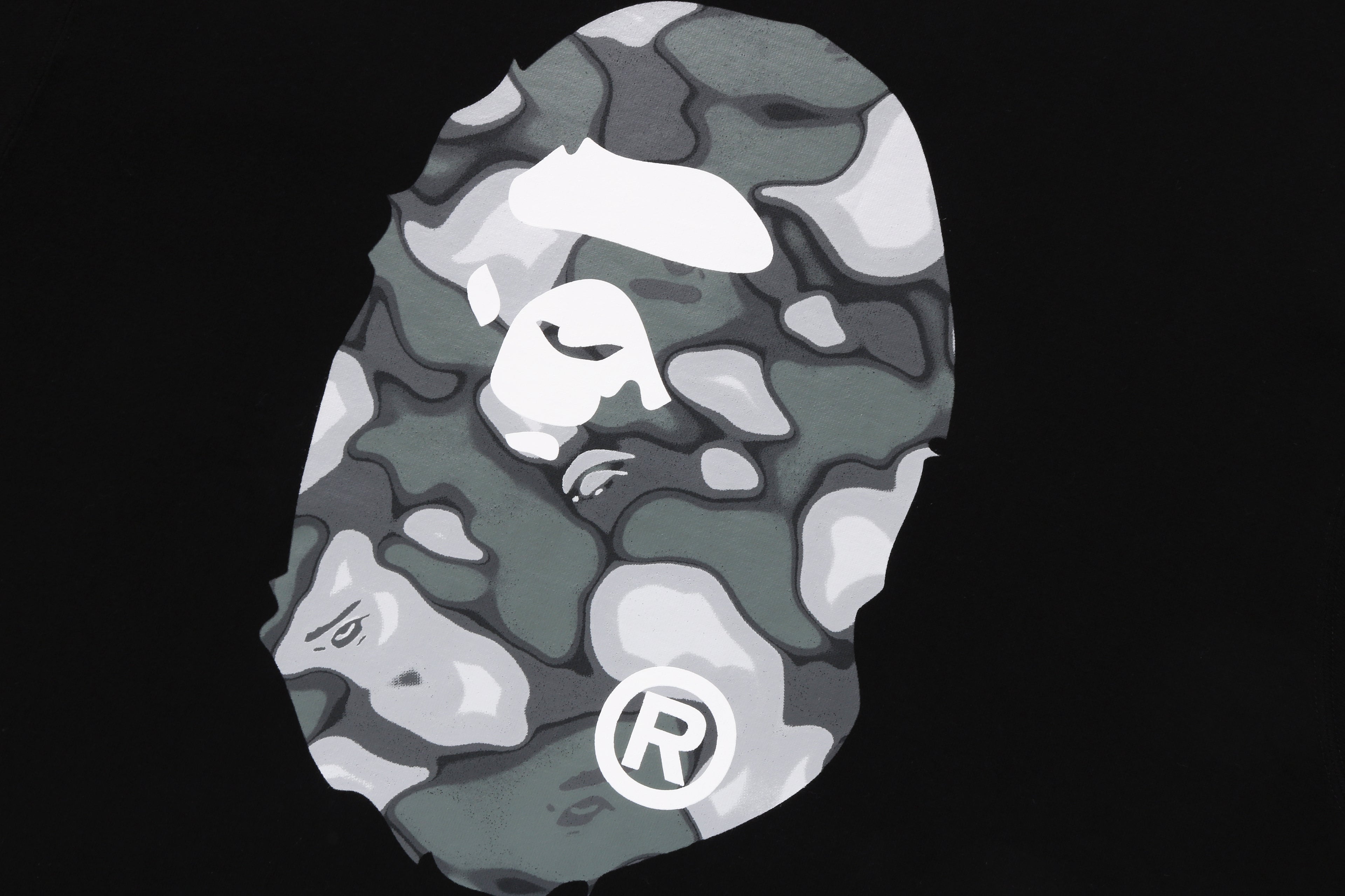 LIQUID CAMO エイプヘッド ルーズクルーネック スウェットシャツ