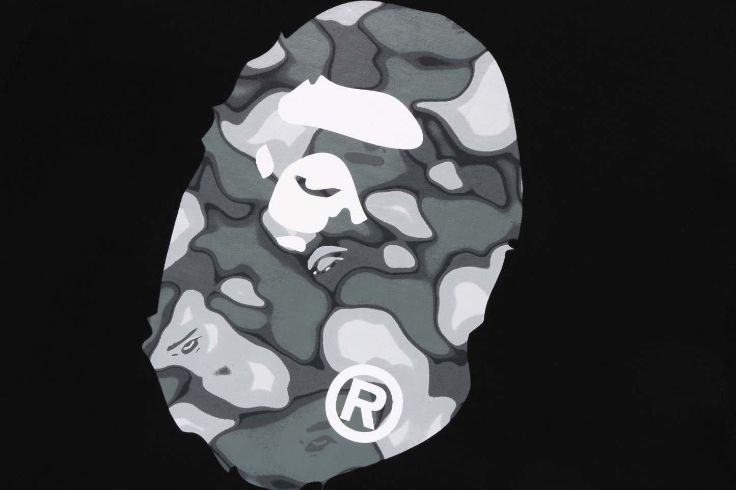 LIQUID CAMO エイプヘッド ルーズクルーネック スウェットシャツ