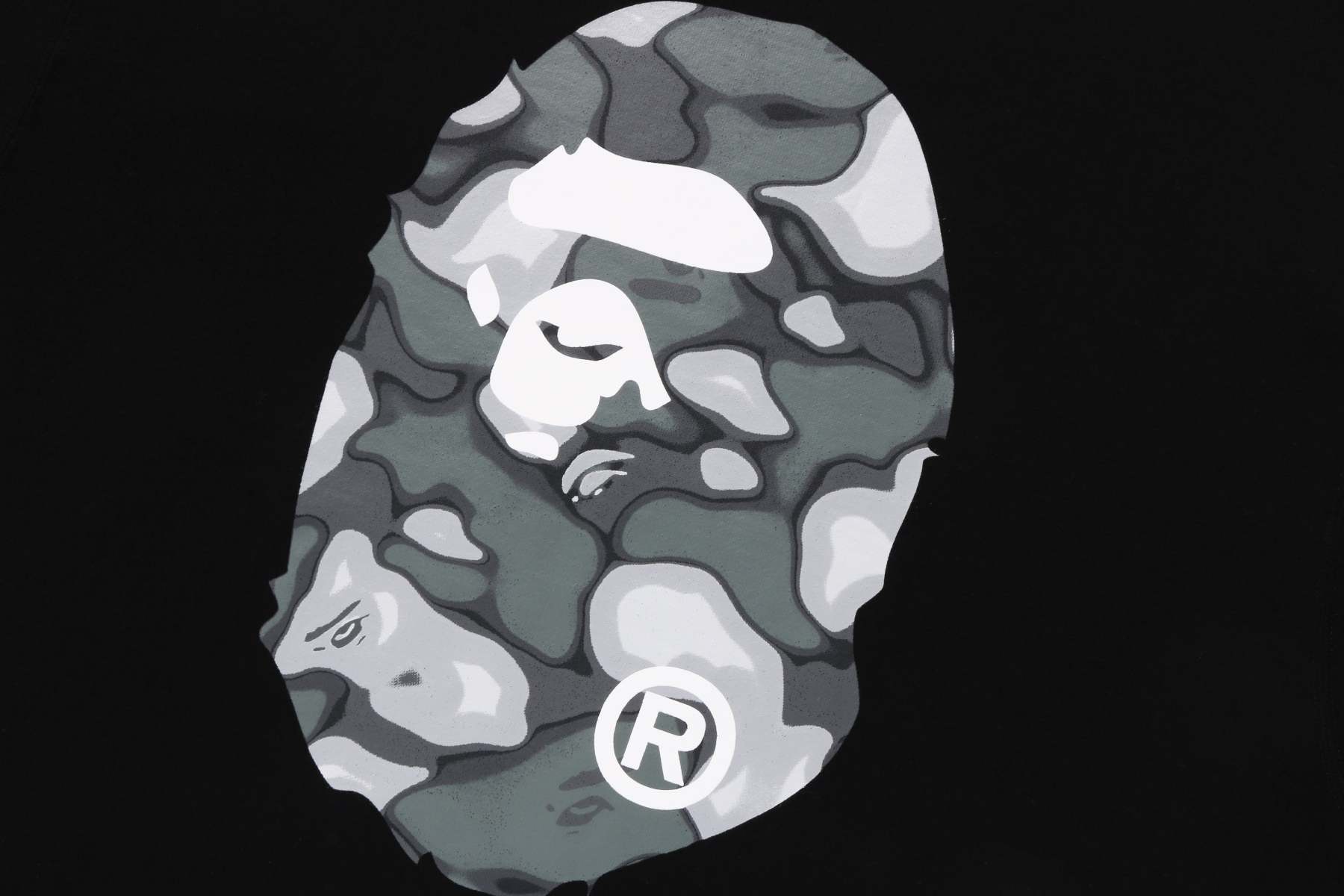 LIQUID CAMO エイプヘッド ルーズクルーネック スウェットシャツ