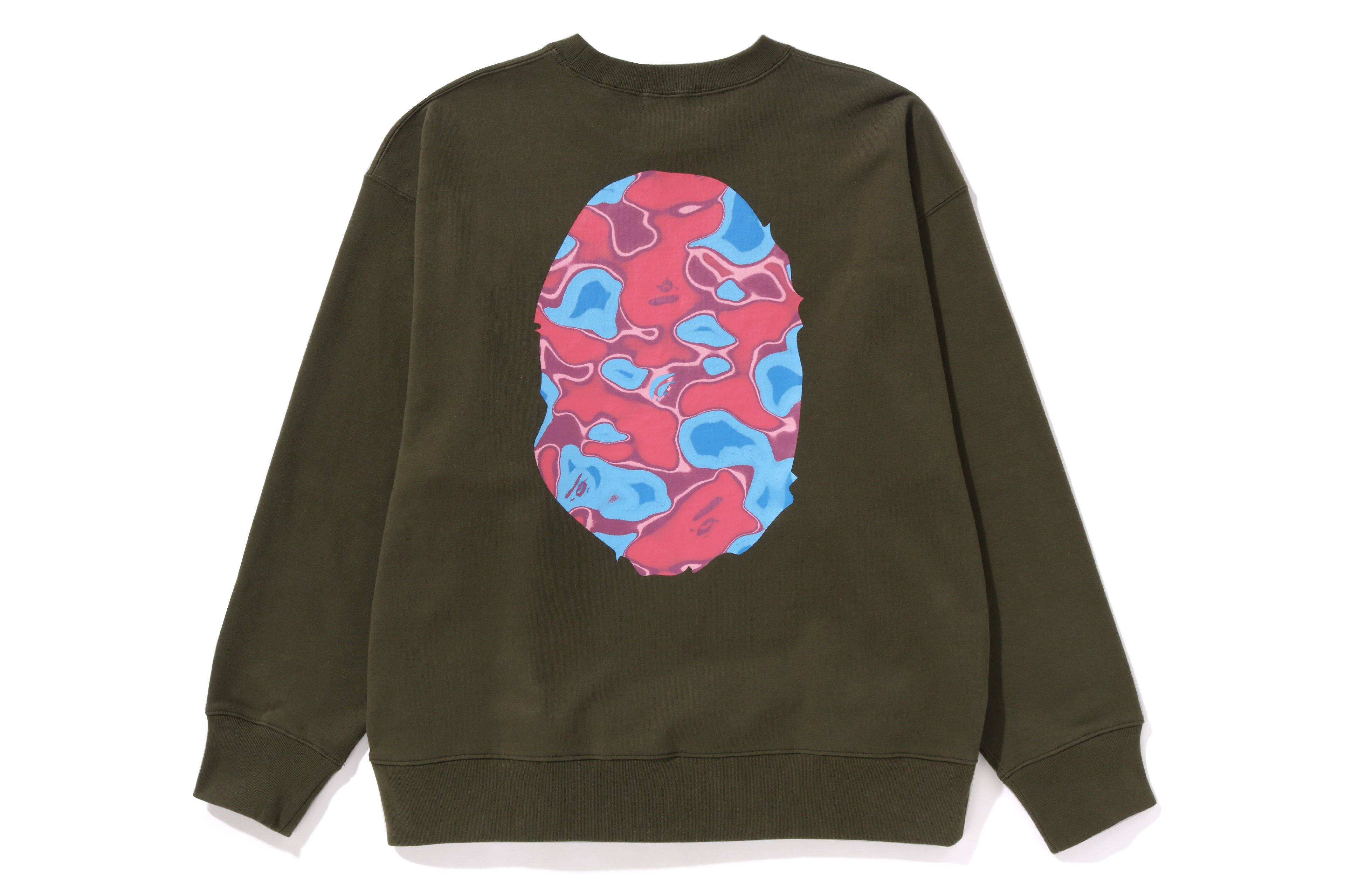 LIQUID CAMO エイプヘッド ルーズクルーネック スウェットシャツ