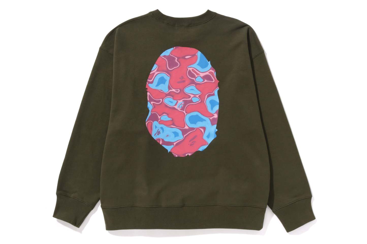 LIQUID CAMO エイプヘッド ルーズクルーネック スウェットシャツ