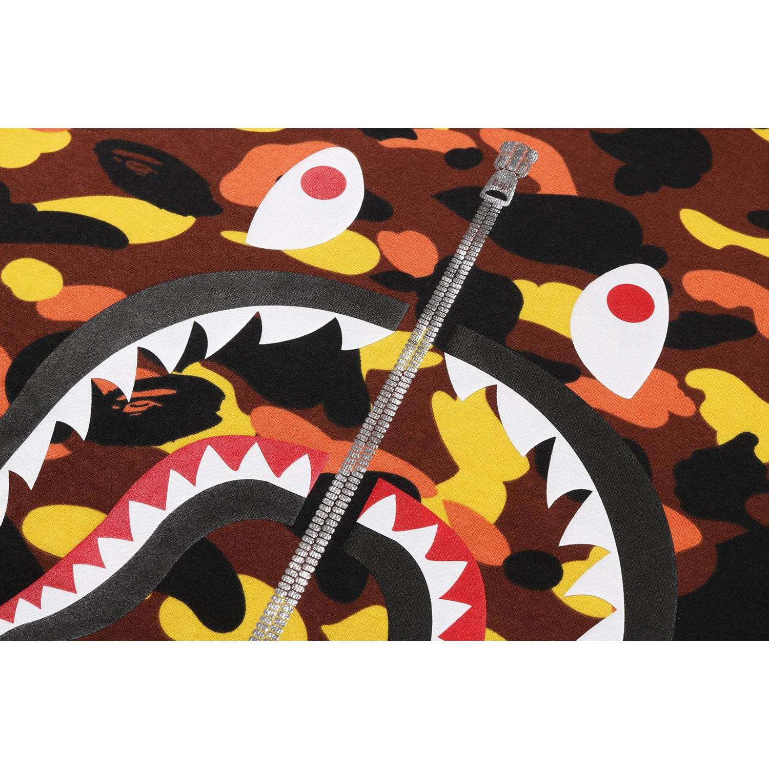 1ST CAMO SHARK CREWNECK SWEATSHIRT MENS