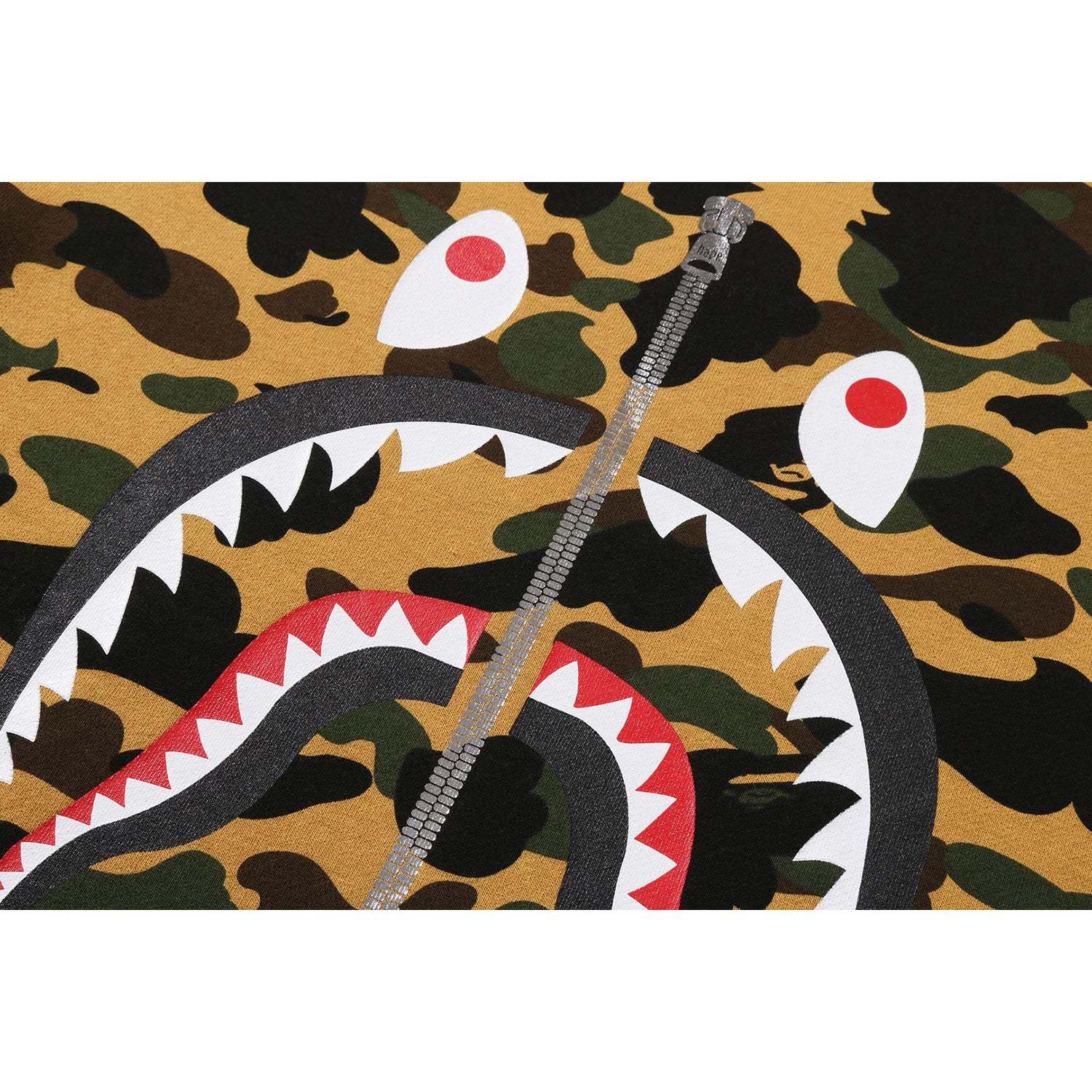 1ST CAMO SHARK CREWNECK SWEATSHIRT MENS