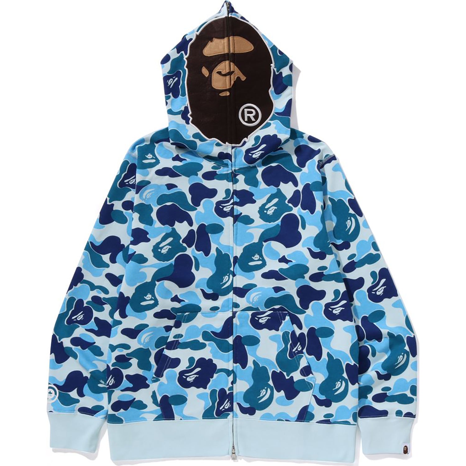 ABC CAMO 2ND APE FULL ZIP HOODIE MENS