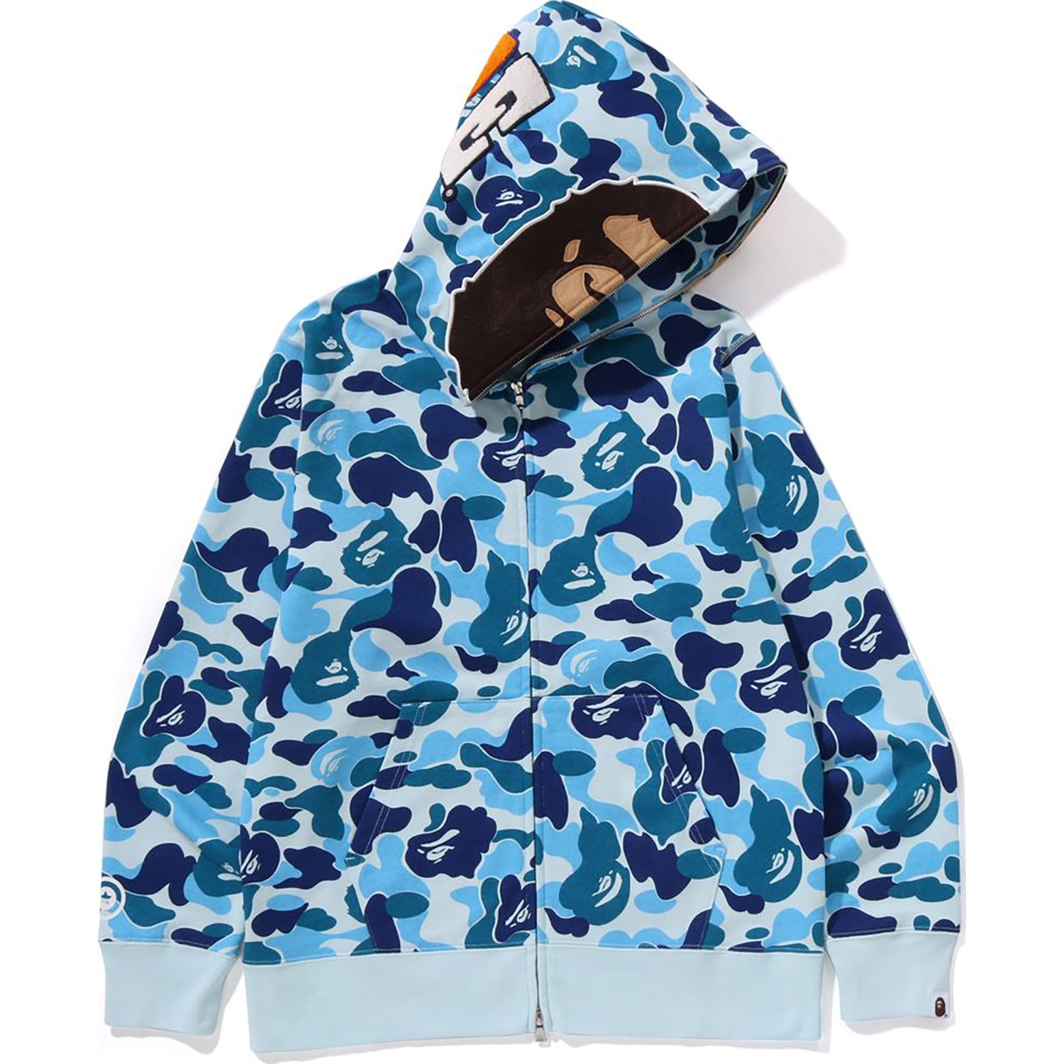 ABC CAMO 2ND APE FULL ZIP HOODIE MENS