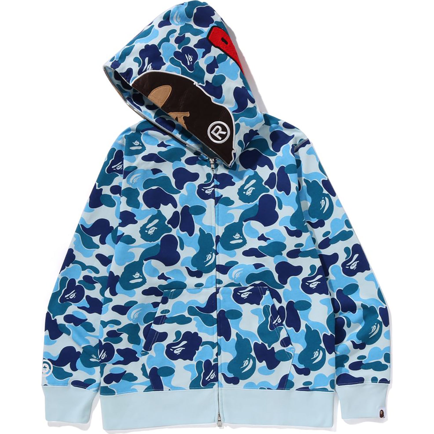 ABC CAMO 2ND APE FULL ZIP HOODIE MENS