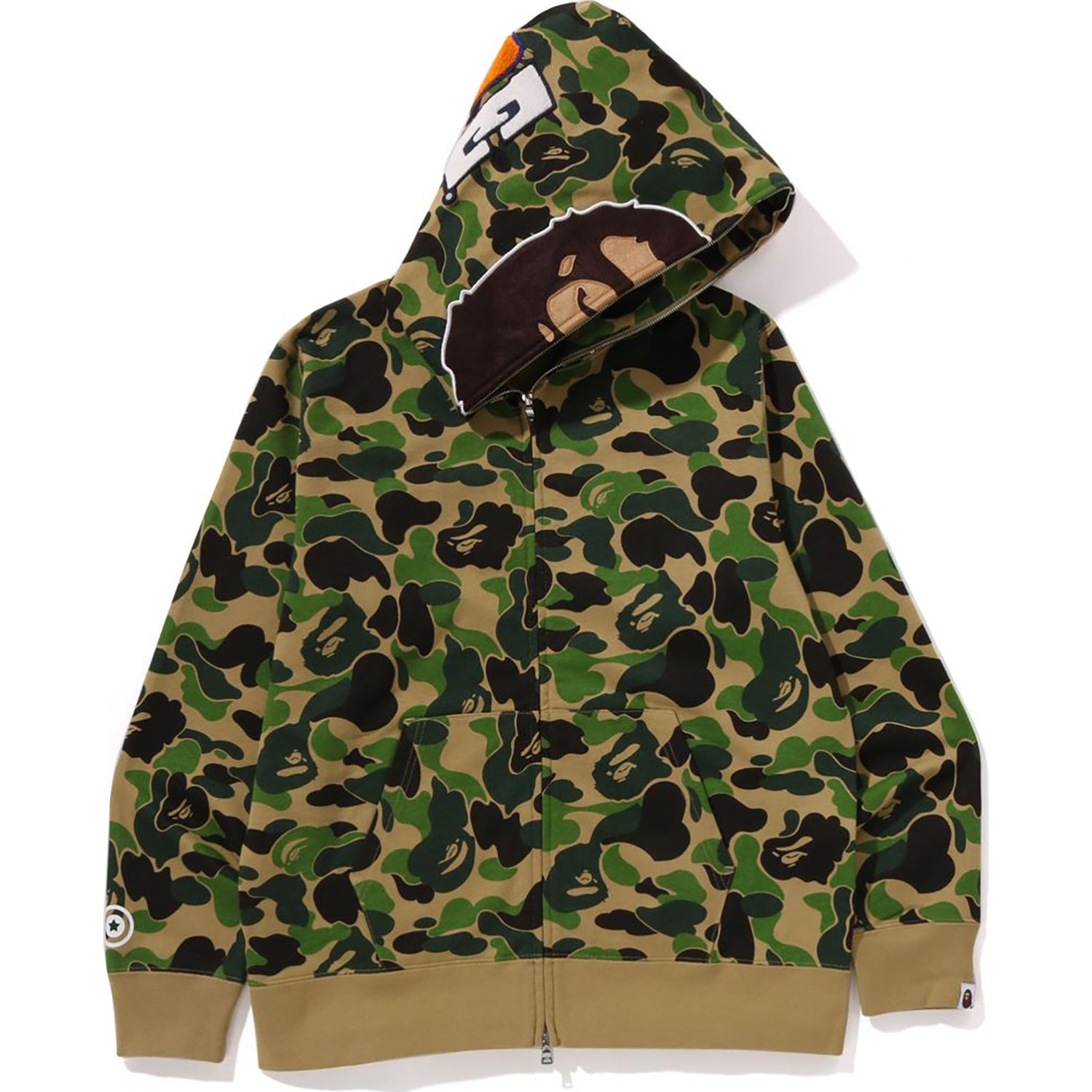 ABC CAMO 2ND APE FULL ZIP HOODIE MENS