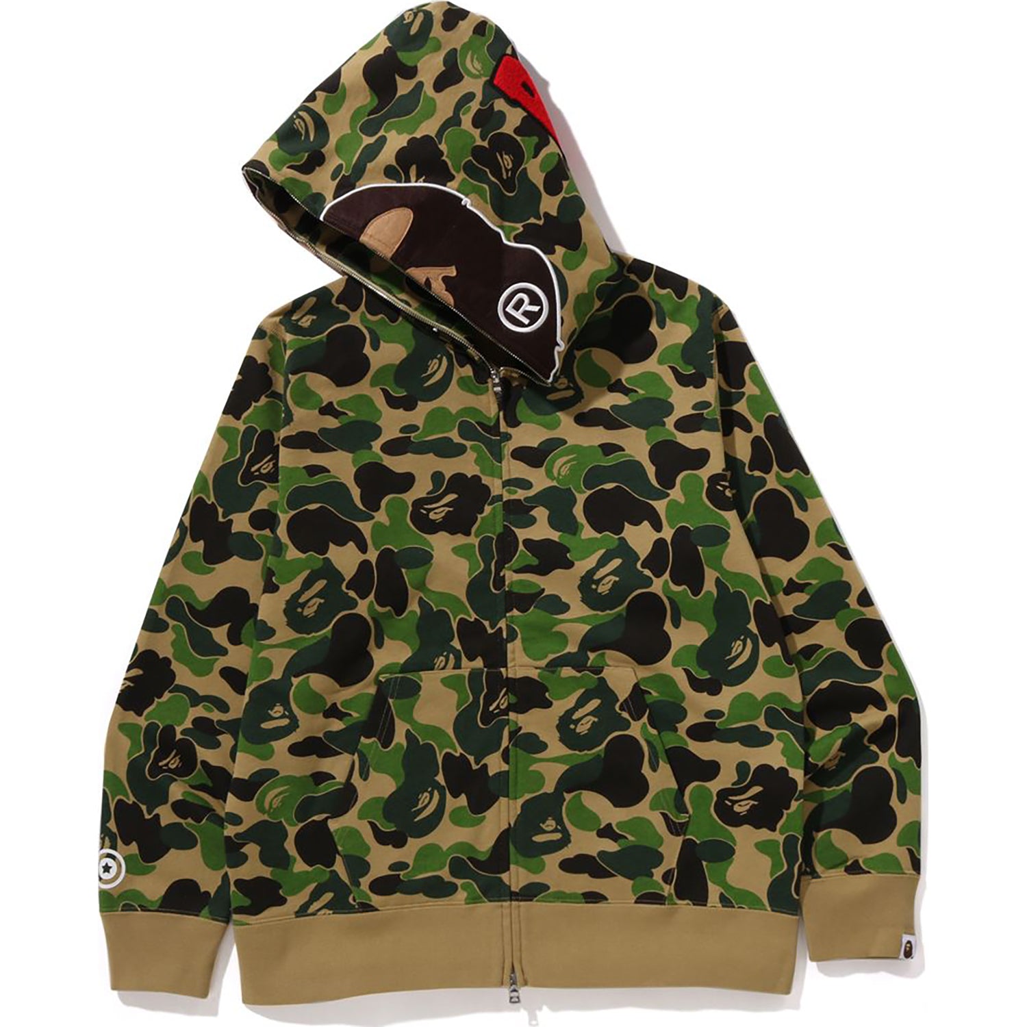 ABC CAMO 2ND APE FULL ZIP HOODIE MENS
