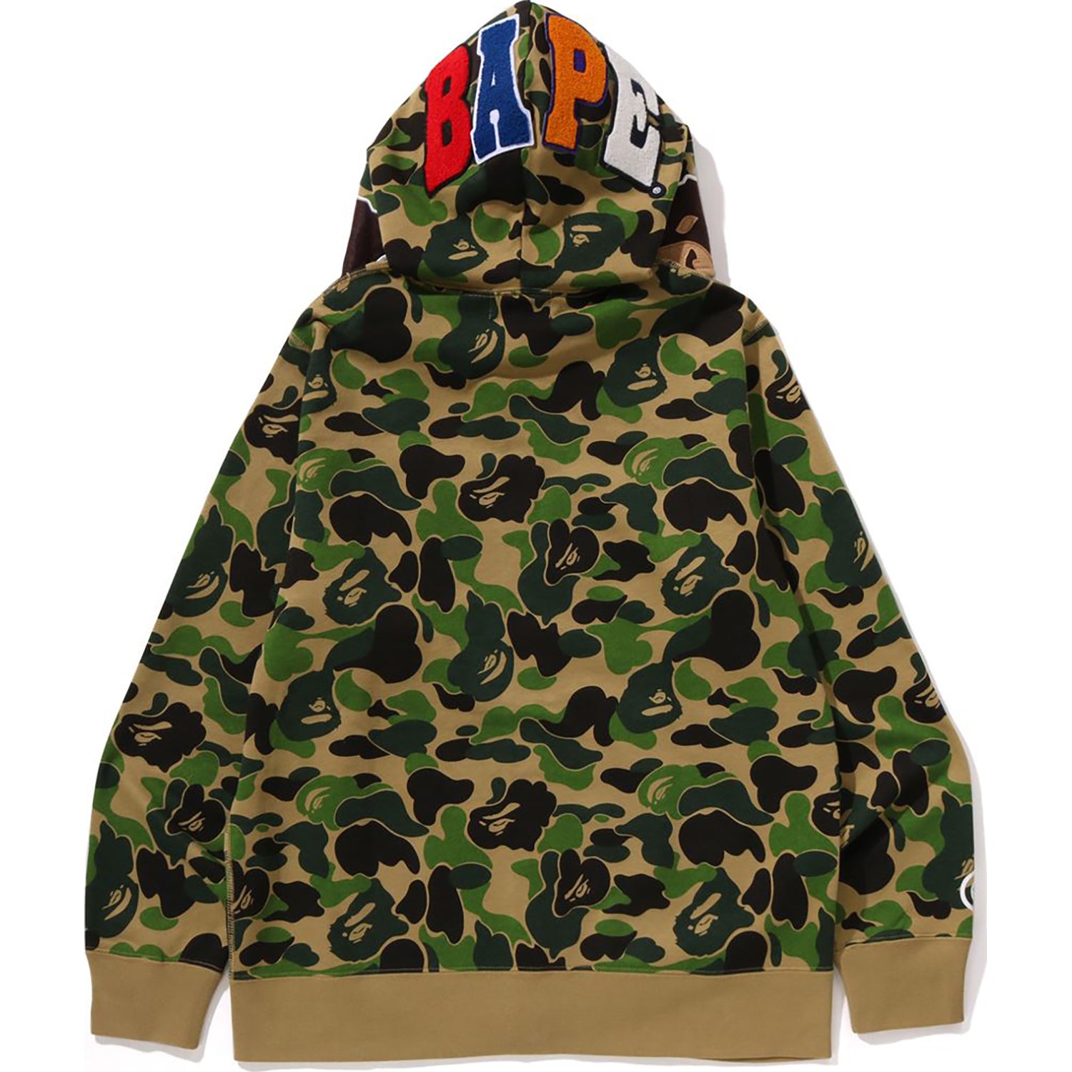ABC CAMO 2ND APE FULL ZIP HOODIE MENS