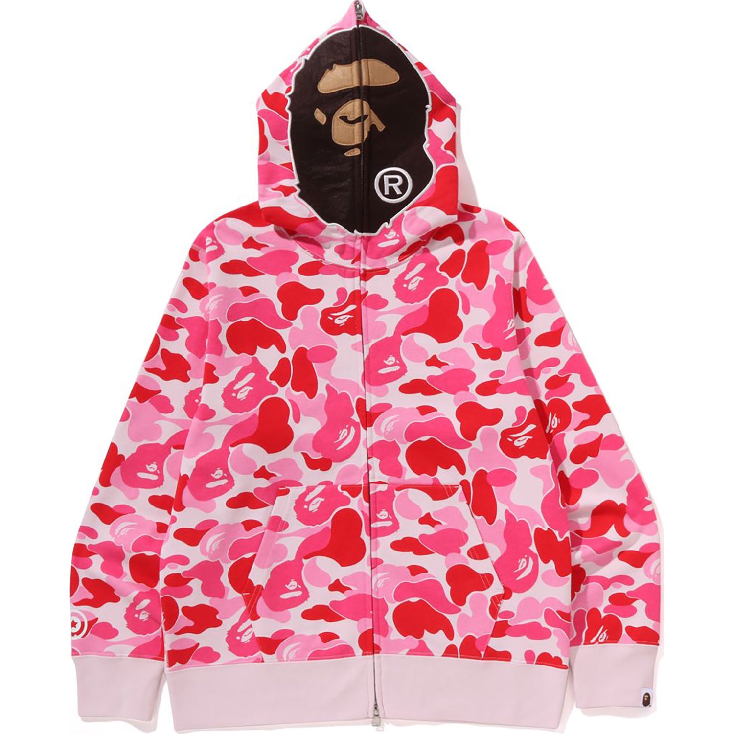 ABC CAMO 2ND APE FULL ZIP HOODIE MENS