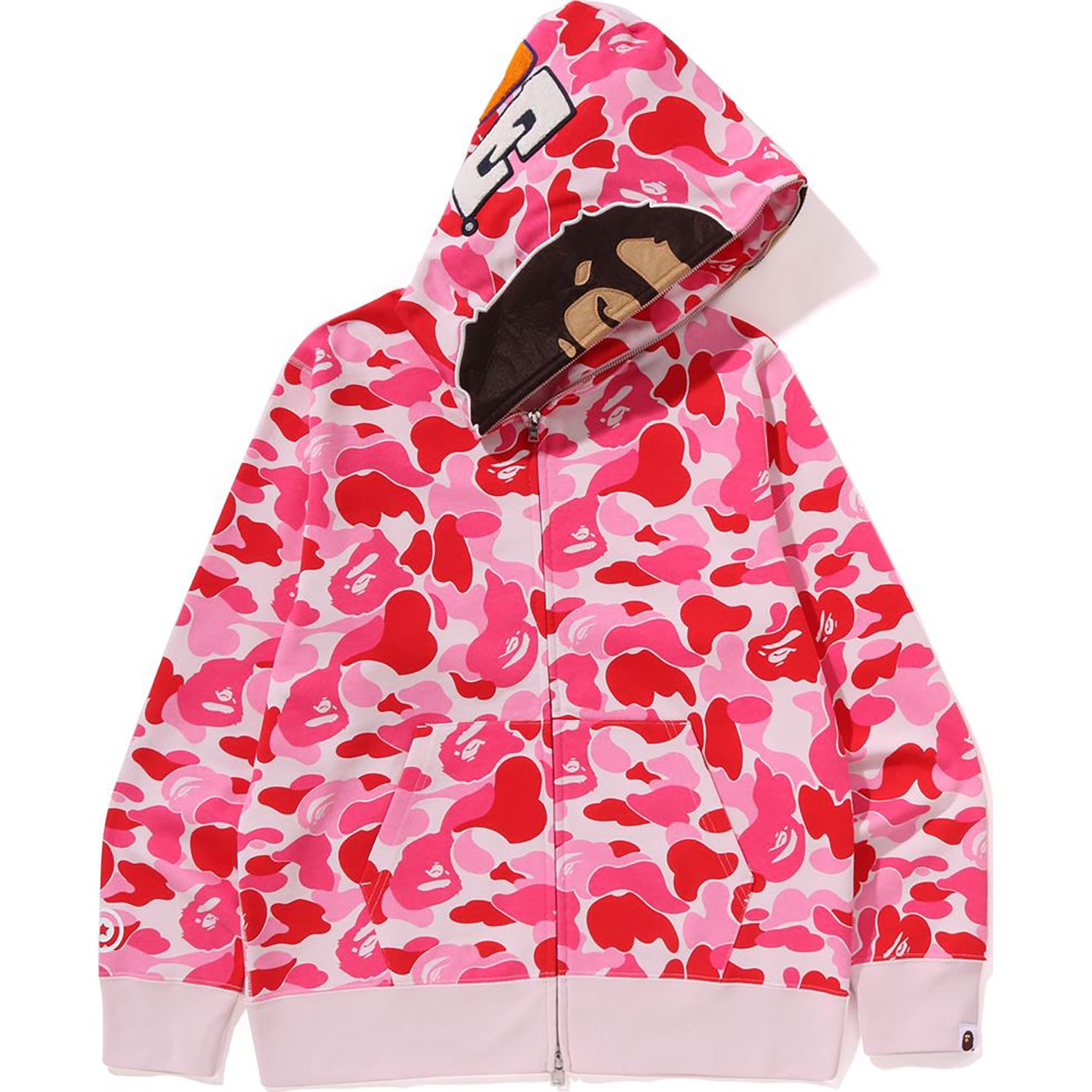 ABC CAMO 2ND APE FULL ZIP HOODIE MENS