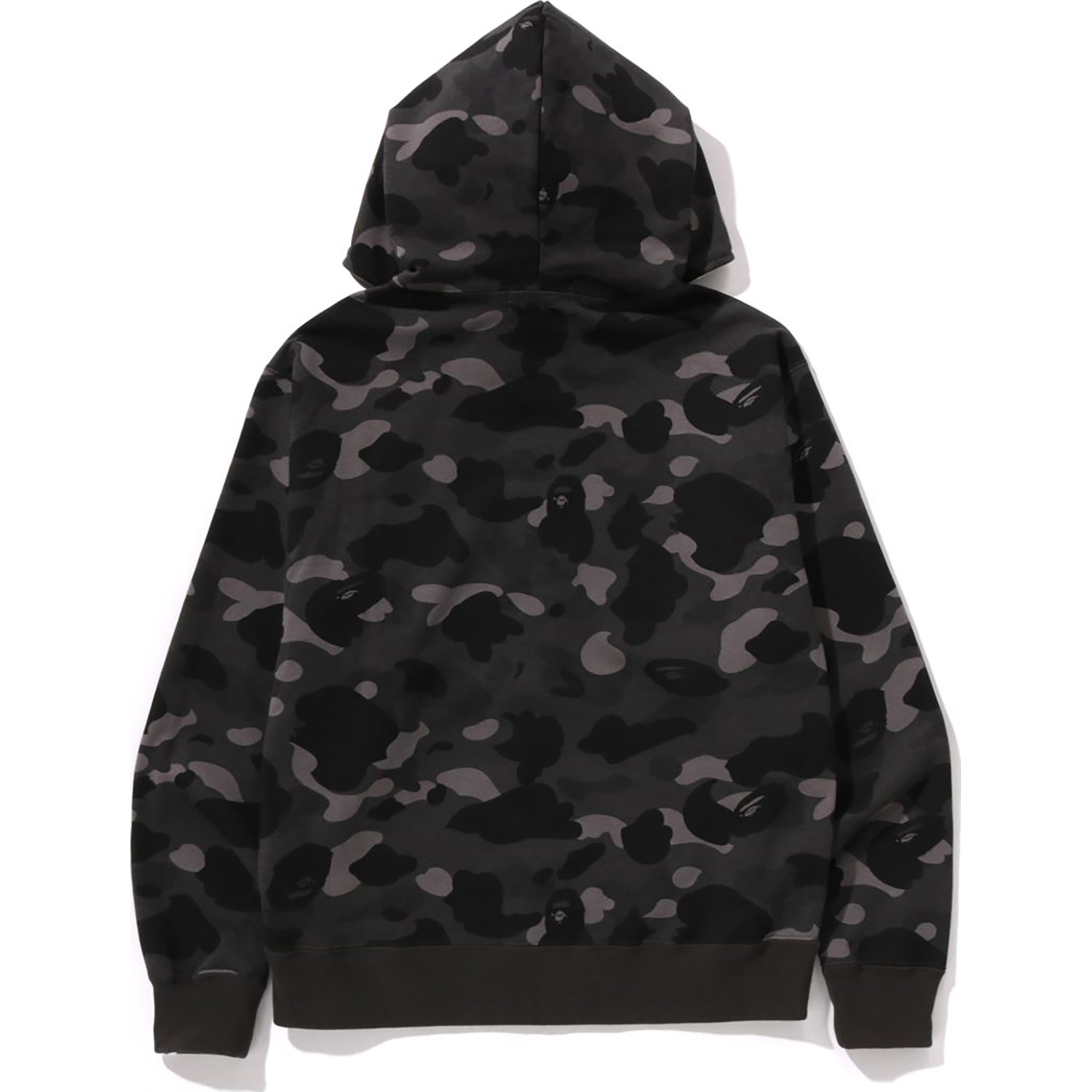 ONE POINT COLOR CAMO CROPPED FULL ZIP HOODIE