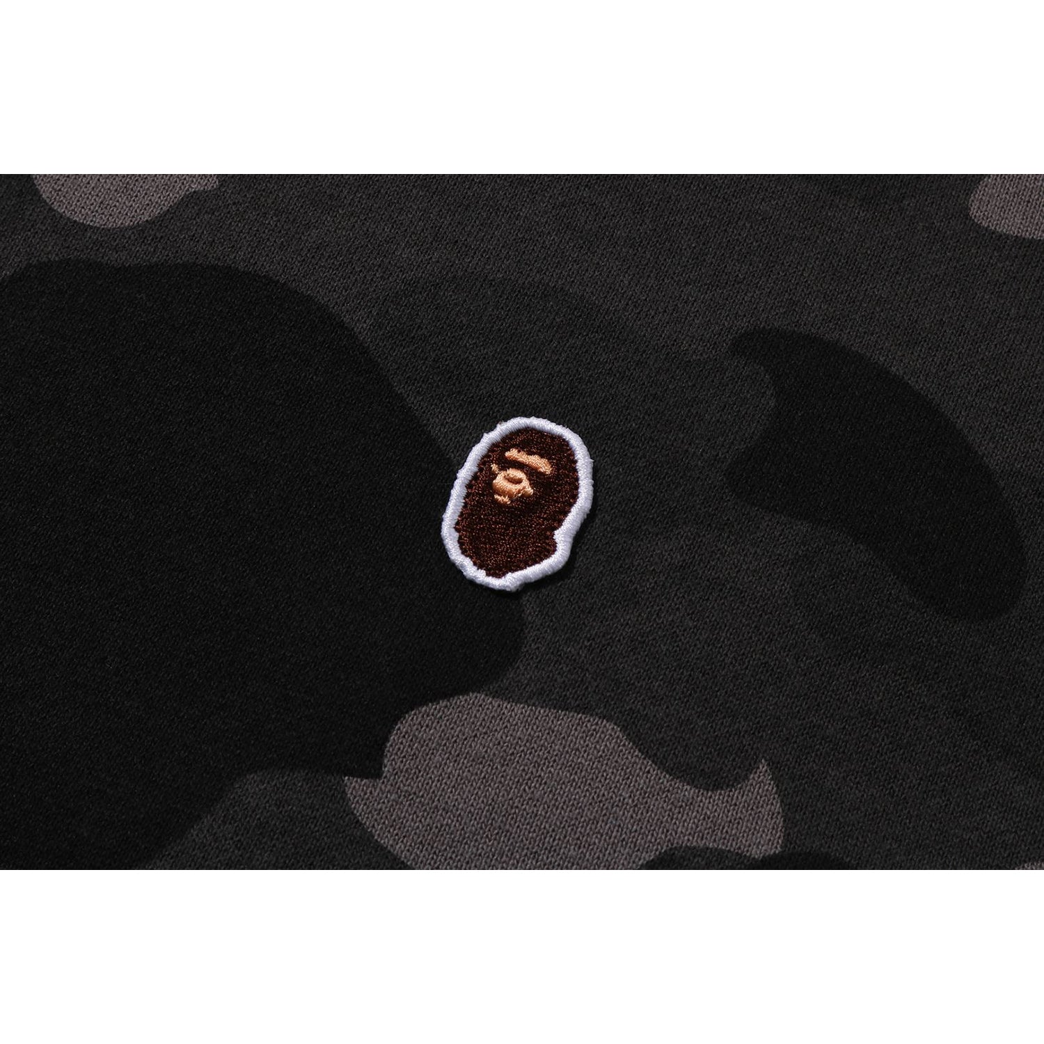 ONE POINT COLOR CAMO CROPPED FULL ZIP HOODIE