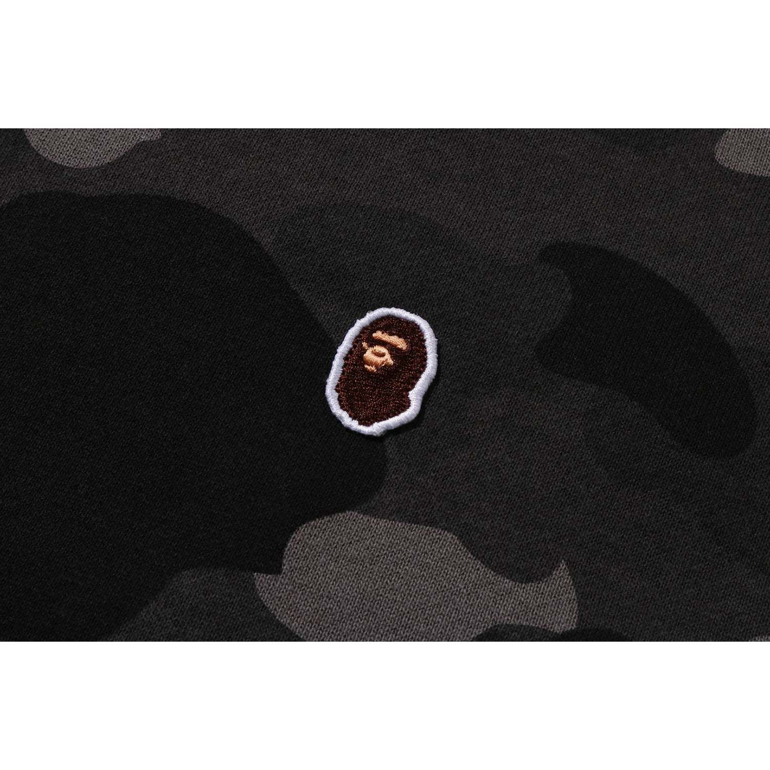 ONE POINT COLOR CAMO CROPPED FULL ZIP HOODIE