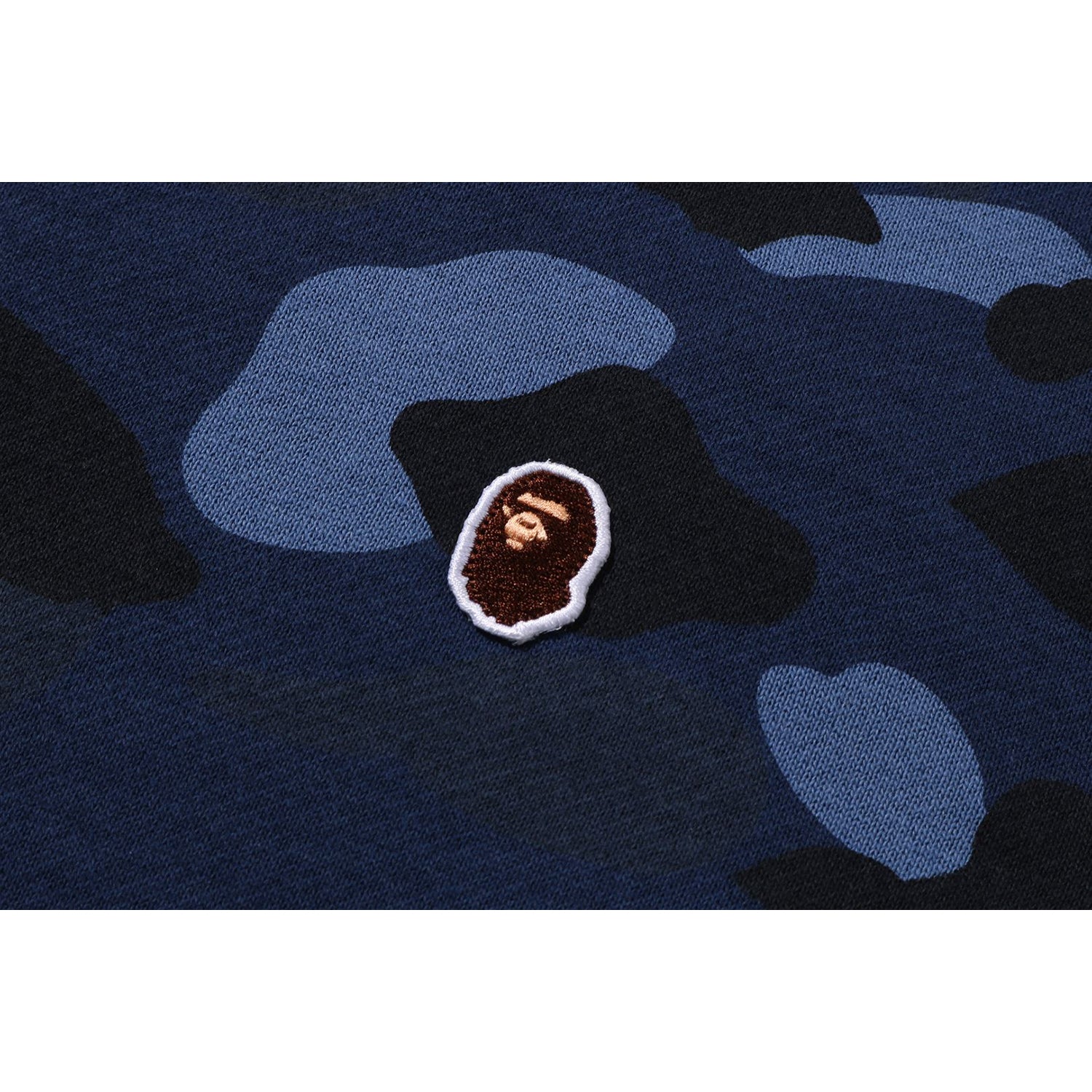 ONE POINT COLOR CAMO CROPPED FULL ZIP HOODIE