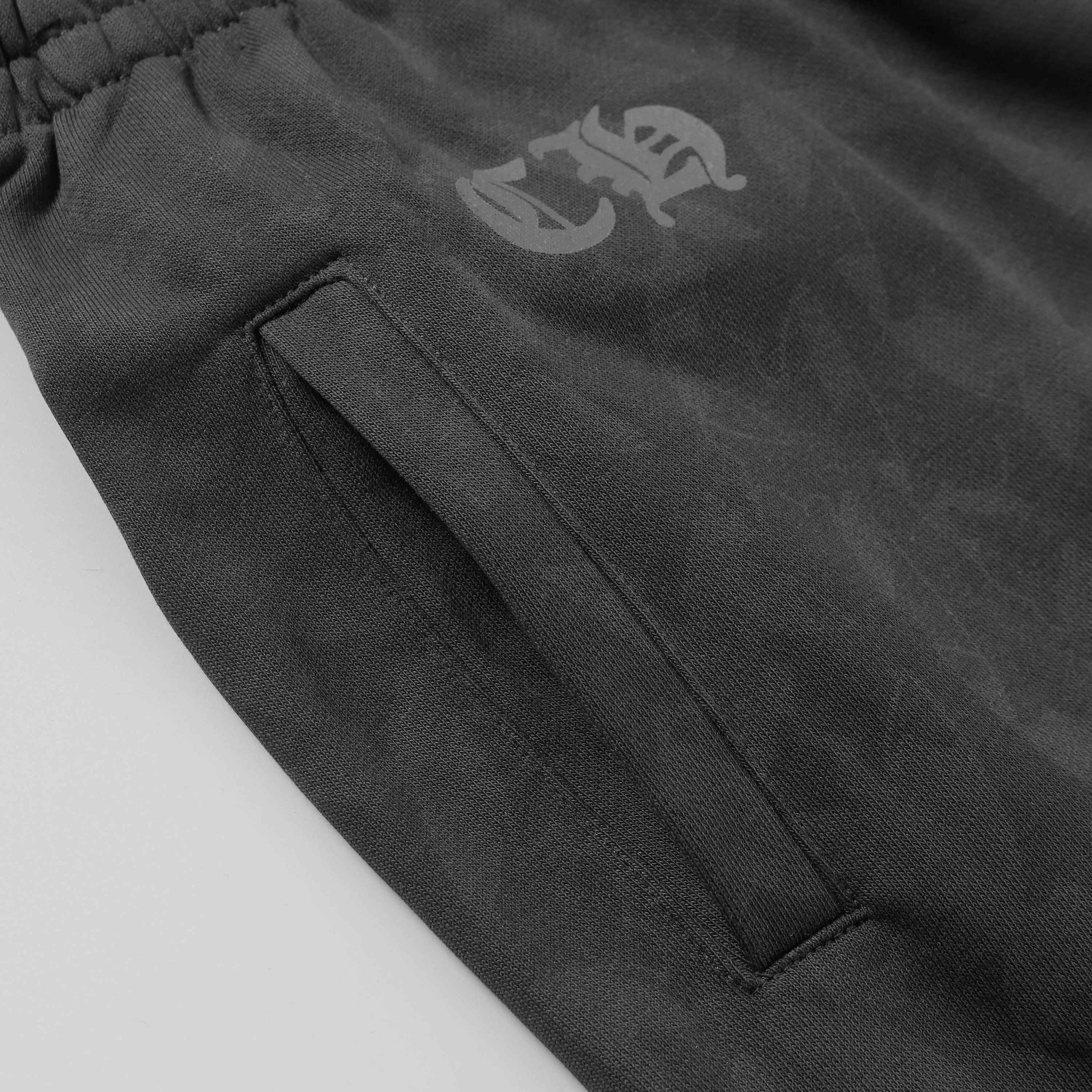 Chrome Hearts Black Tonal Monogram Horseshoe Logo Shorts