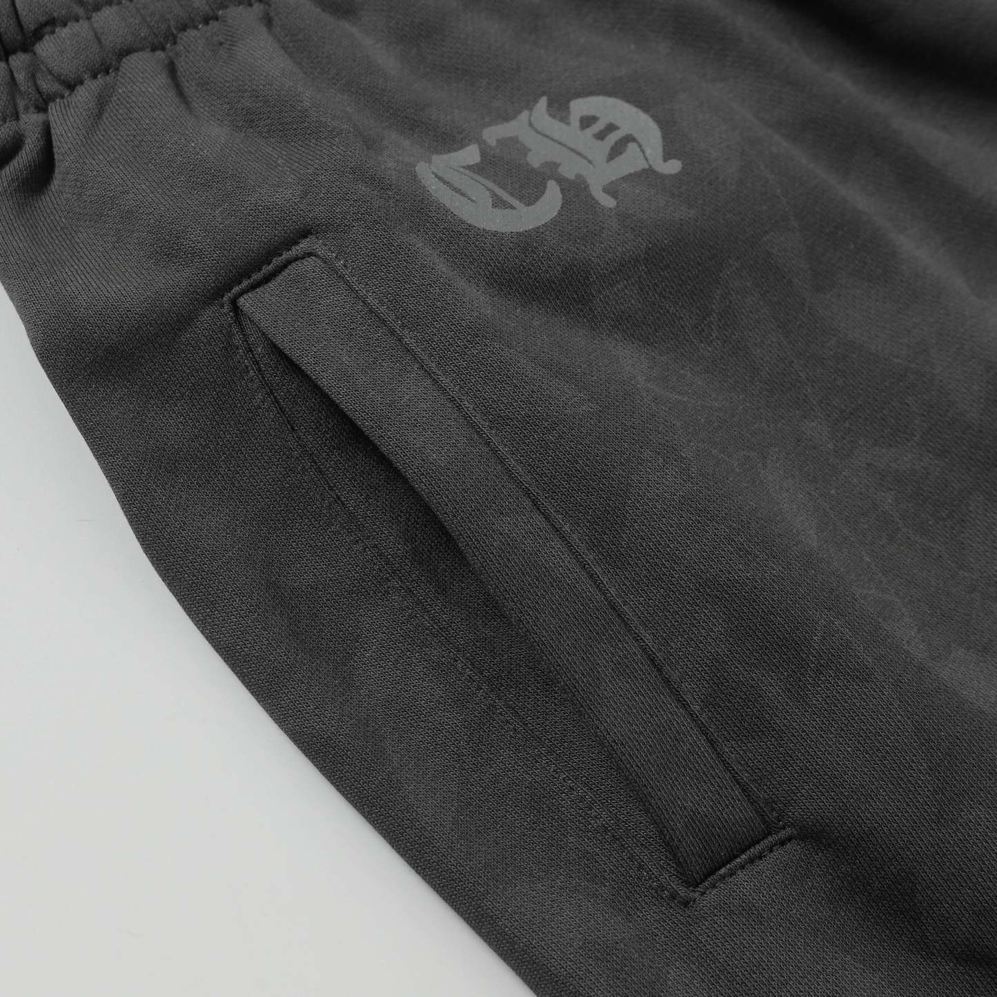 Chrome Hearts Black Tonal Monogram Horseshoe Logo Shorts
