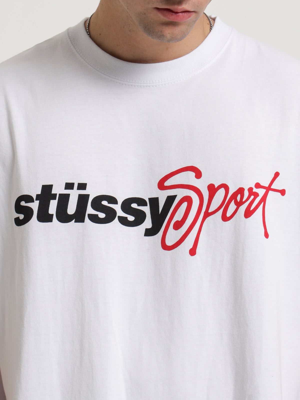 Stussy Stussy Sport 50-50 T-Shirt | White