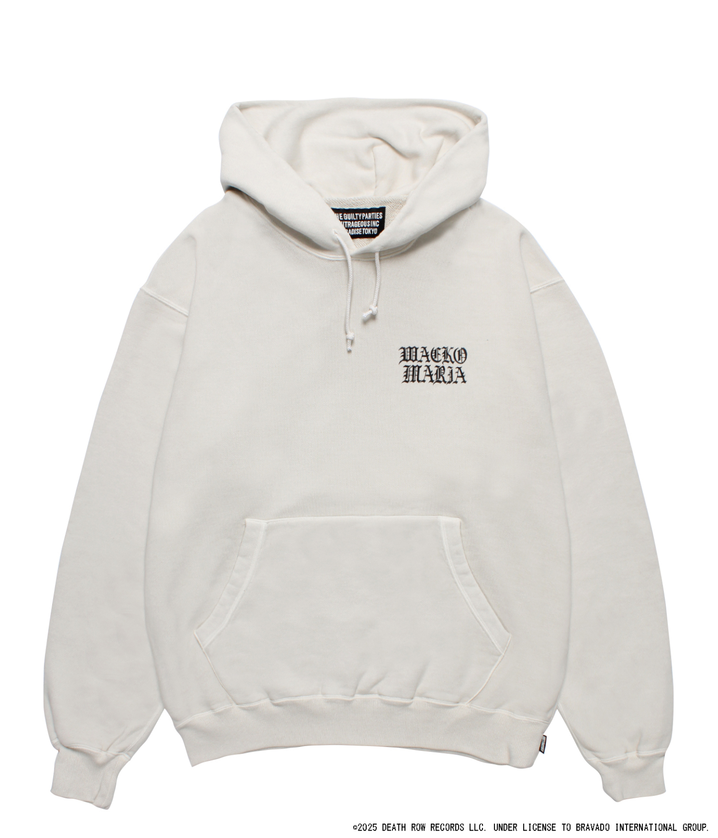 DEATH ROW RECORDS / GARMENT DYED HOODED GRAY
