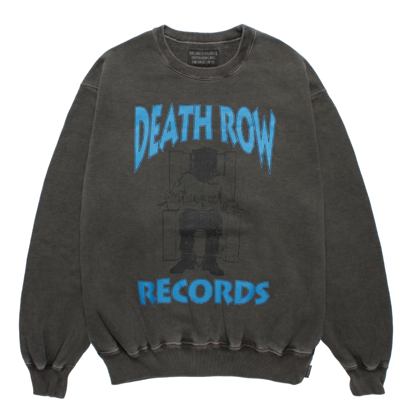 DEATH ROW RECORDS / GARMENT SWEAT SHIRT GRAY