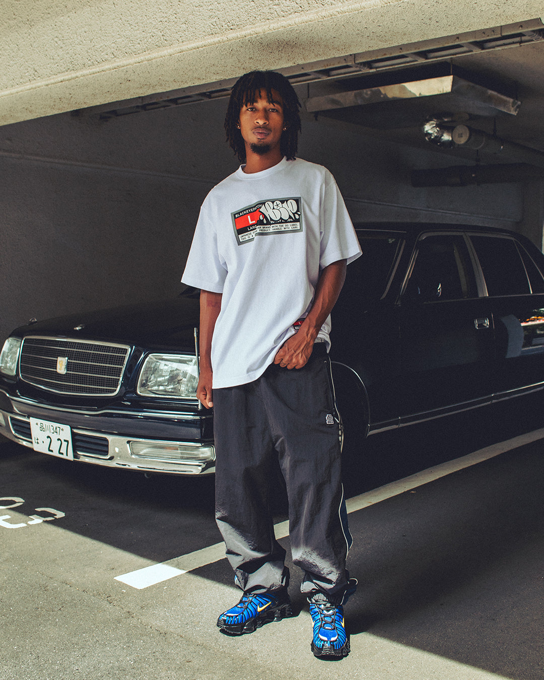 BIG SPORTS TAG TEE WHITE