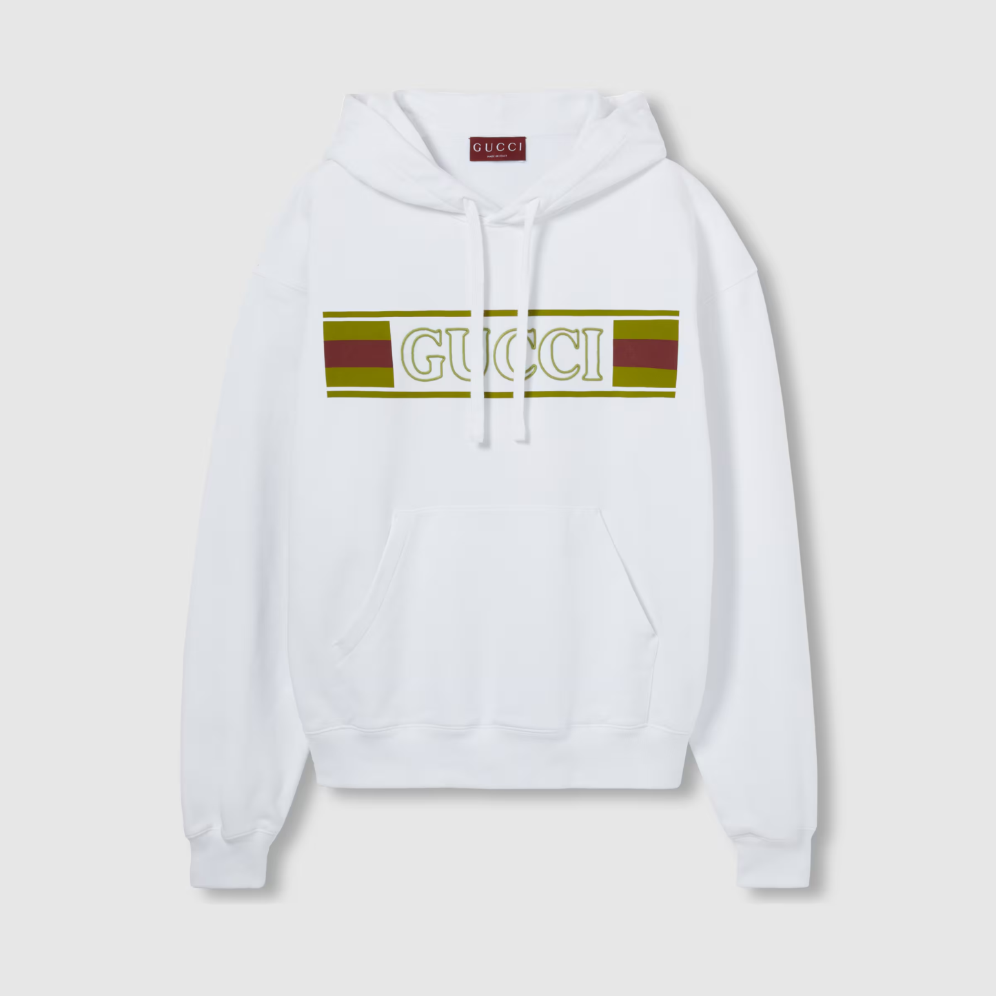 エンブロイダリー コットン フーデッド スウェットシャツ