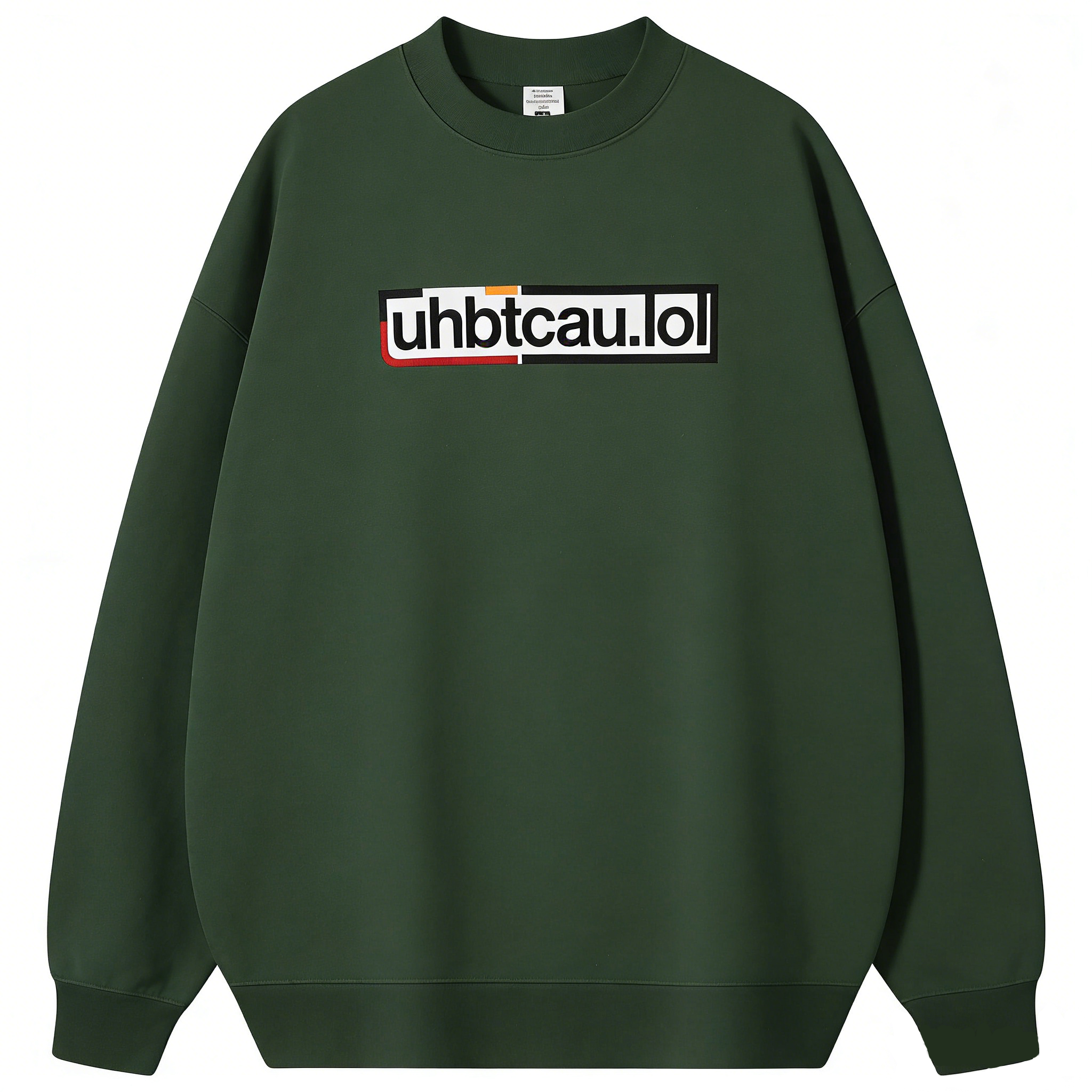 uhbtcau.lol ブランドのクルーネックスウェットシャツ、100% 純綿、420 ​​グラム。