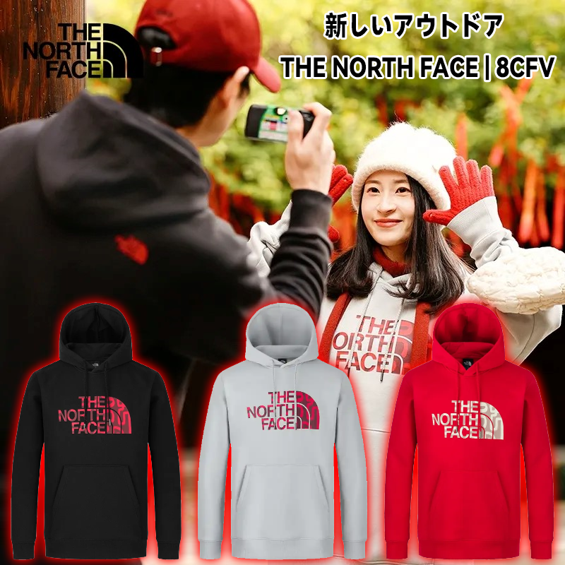 ザ・ノース・フェイス「新年変身」カップルプリントフード付きスウェットシャツアウトドア新作TheNorthFace | 8CFV
