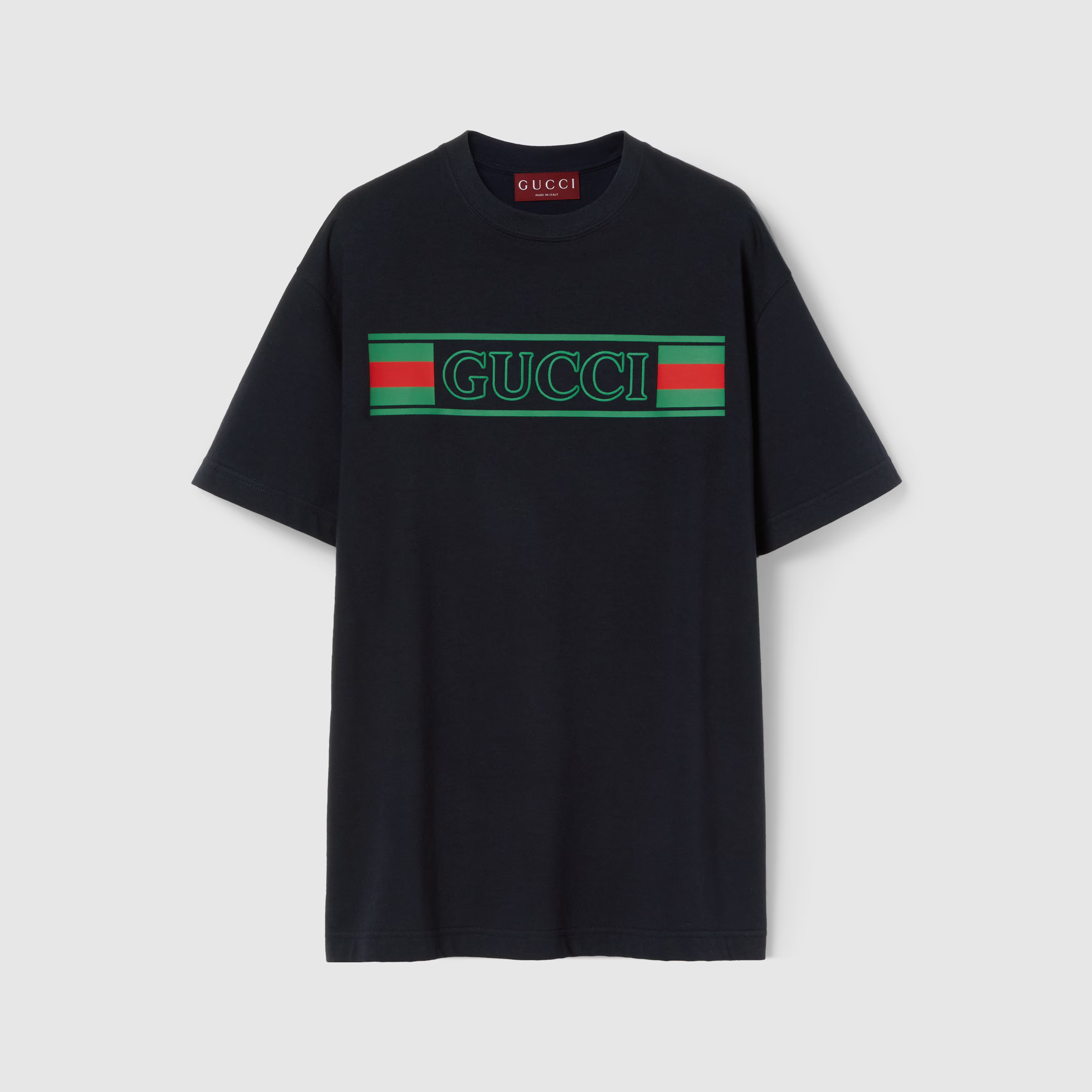 プリント コットンジャージー Tシャツ