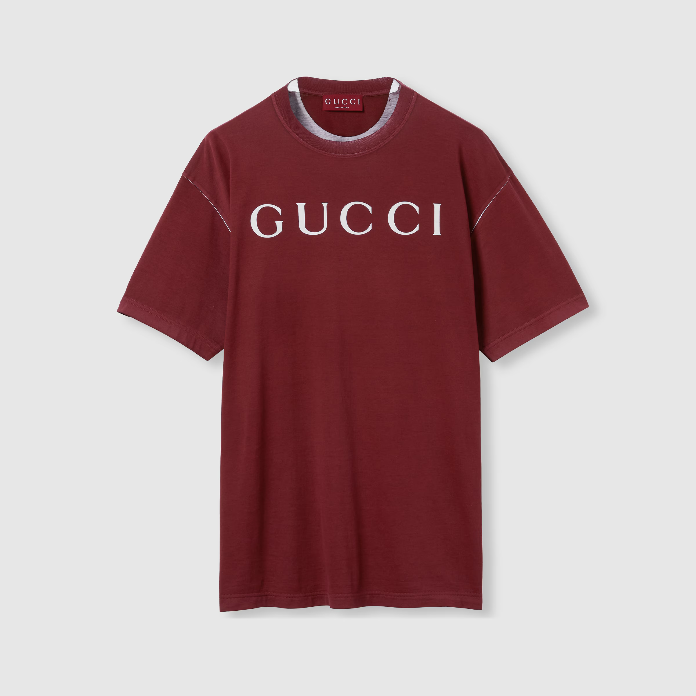 プリント コットンジャージー Tシャツ