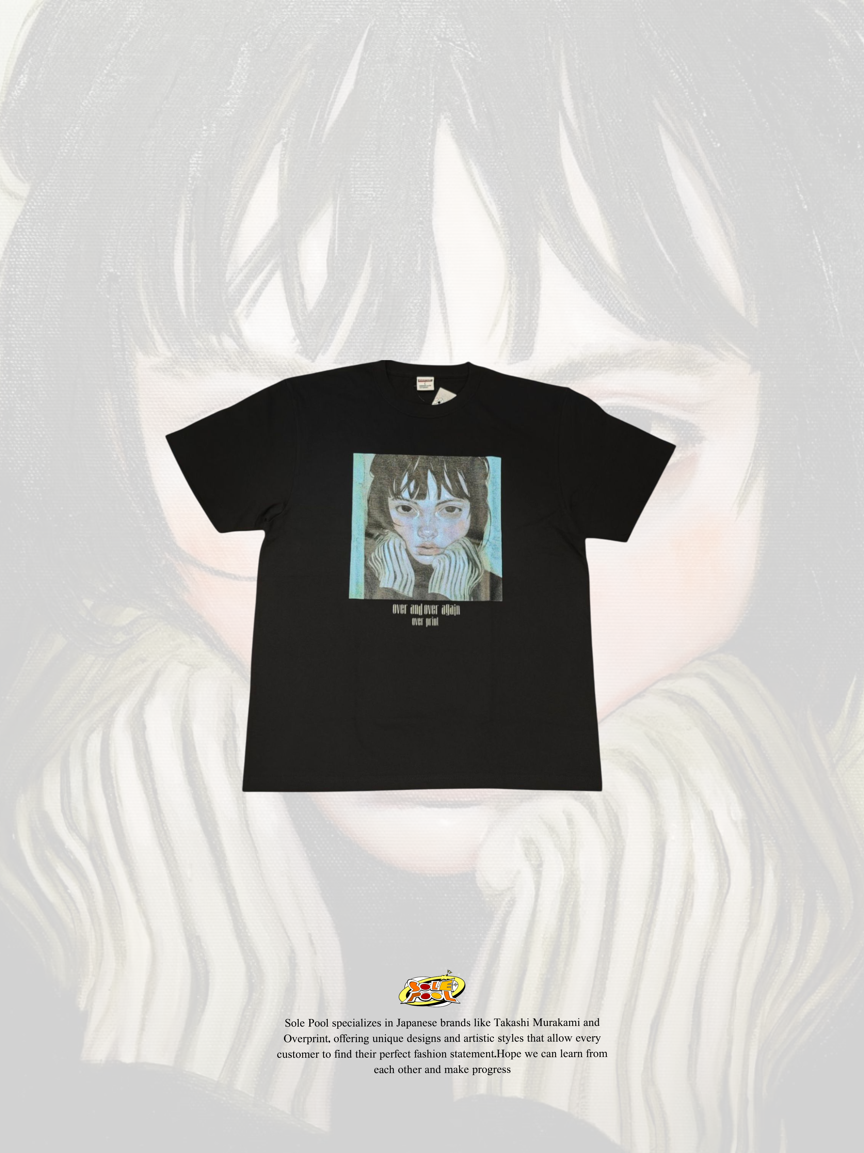 Over print Drawing Tee