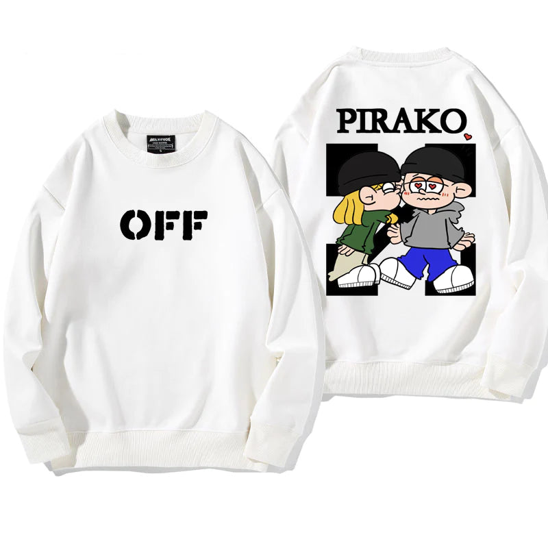 『かわいい』大人気トレンド『カップル』ゆったりトレーナー