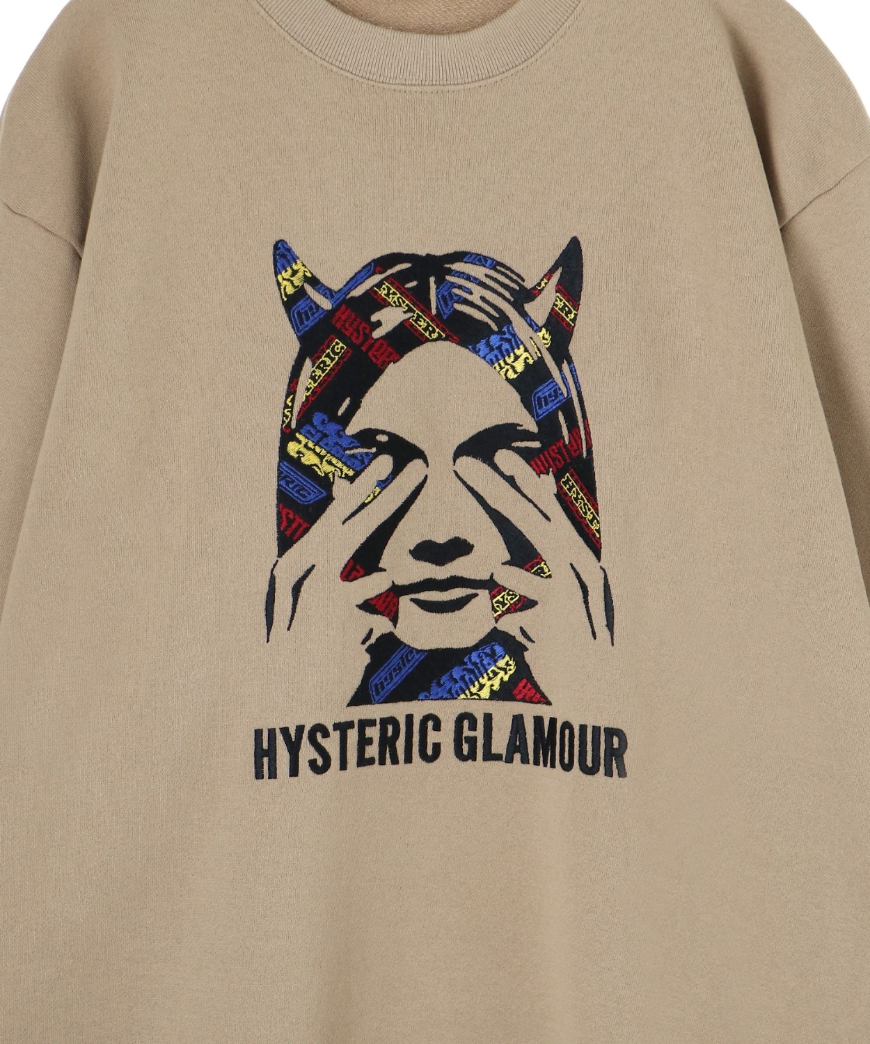 HYSTERIC GLAMOUR SEE NO EVIL 刺繍スウェットシャツ[ユニセックススタイル]